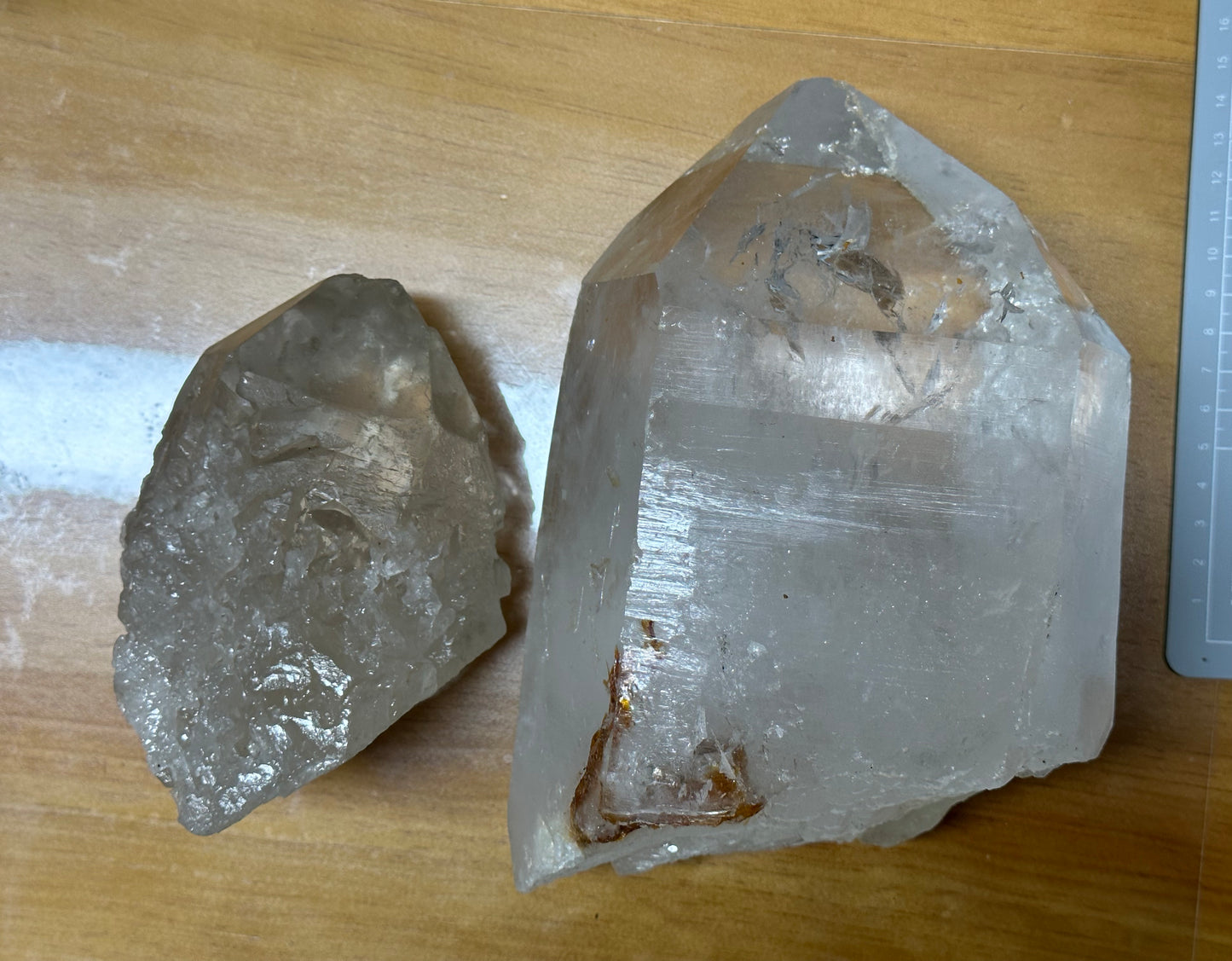 2 pcs Clear Crystal Points-Record-keeper Quartz Crystals,nirvana crystal