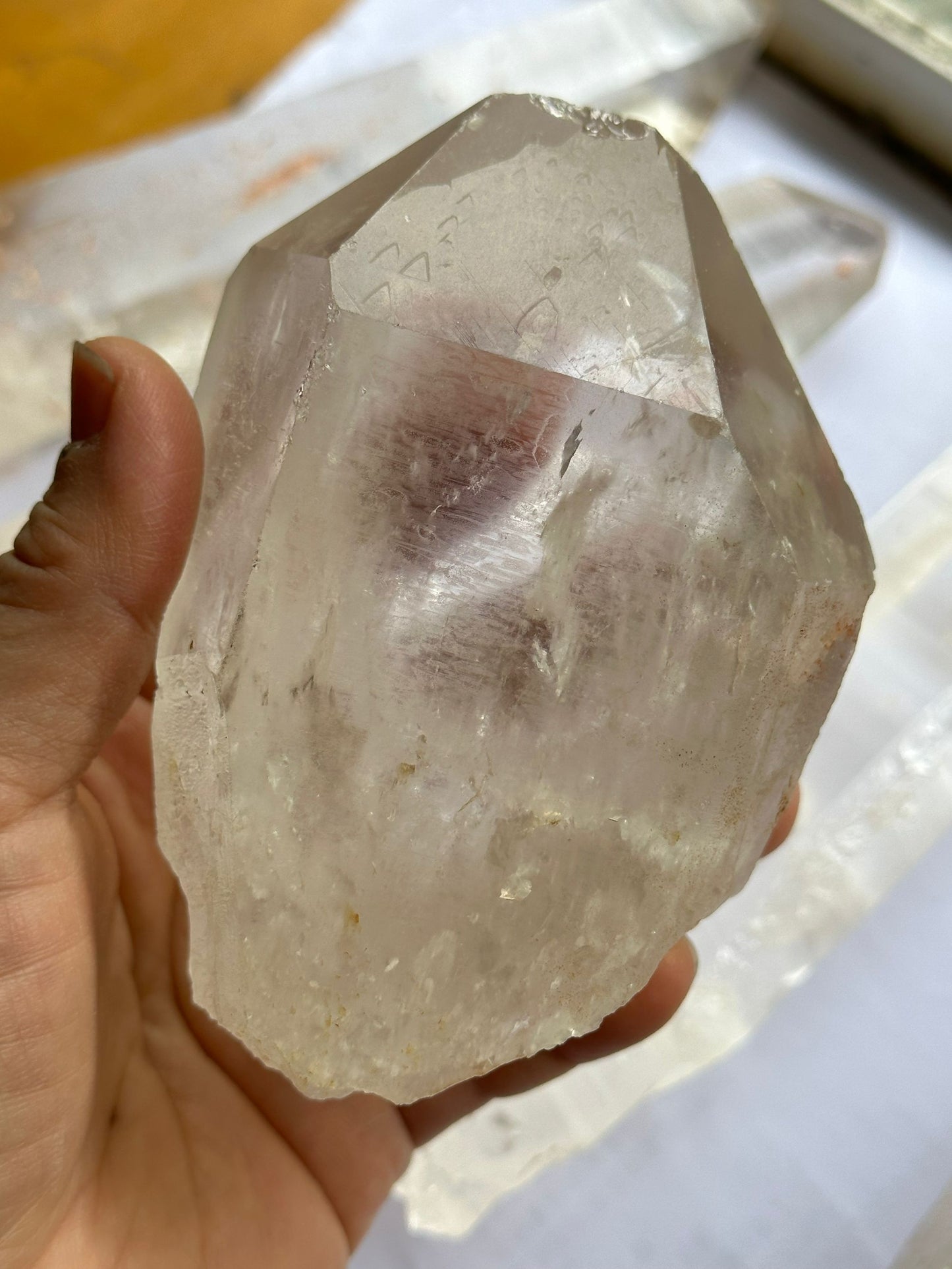 2 pcs Clear Crystal Quartz Crystals,lemurian crystal,Record-keeper quartz