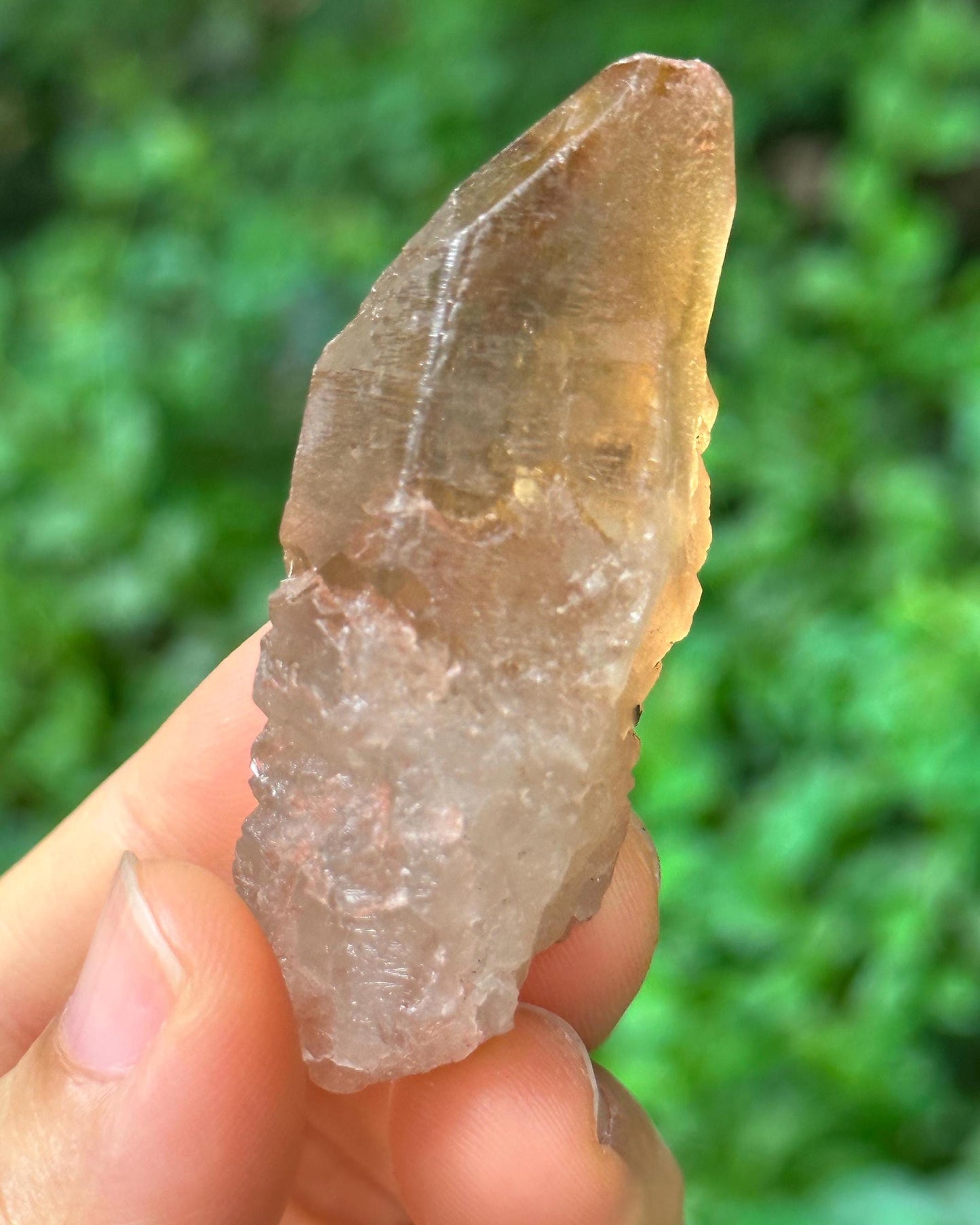 Natural Citrine Quartz Nirvana Crystal Point/Self-healed Crystal/Erosioned Energy Crystal/Reiki/Healing/Meditation-39 g