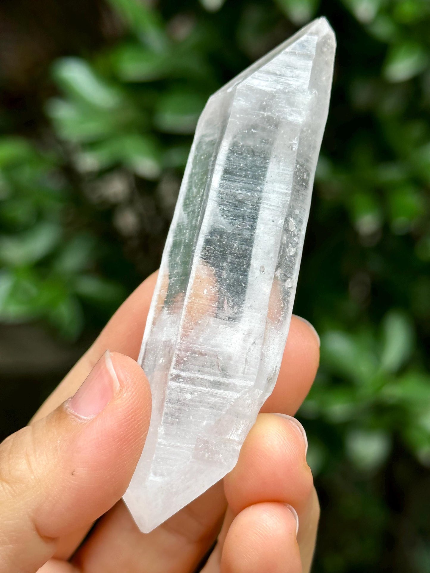 Clear Double Terminated Lemurian Seeds Quartz Crystal Point/Energy Crystal/Healing Crystal/Meditation Crystal-53 g