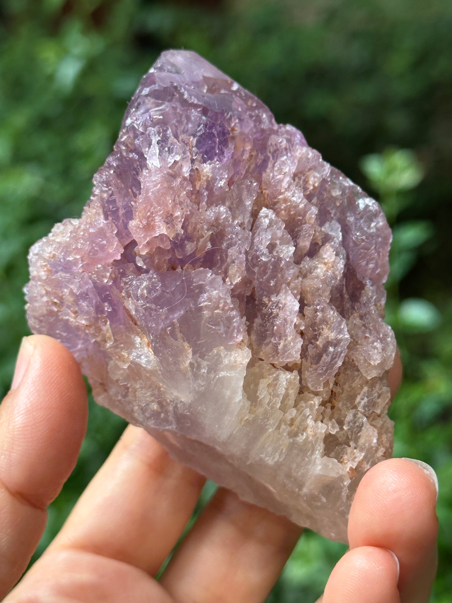 Rare Nirvana Amethyst Quartz Crystal/Dissolution Quartz Amethyst/Faden Amethyst/Specimen/Special Gift-235 g