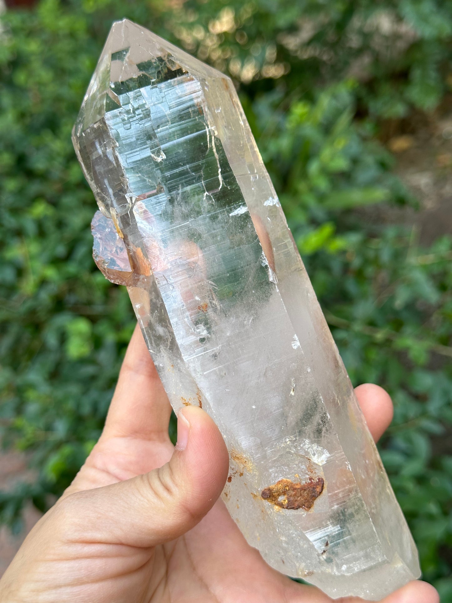 Large Clear Pakistan Macromosaic Crystal Quartz Point/Penetrator Crystal Tower/Crystal grid/Special gift/Meditation Stone-191*57*42mm 667g