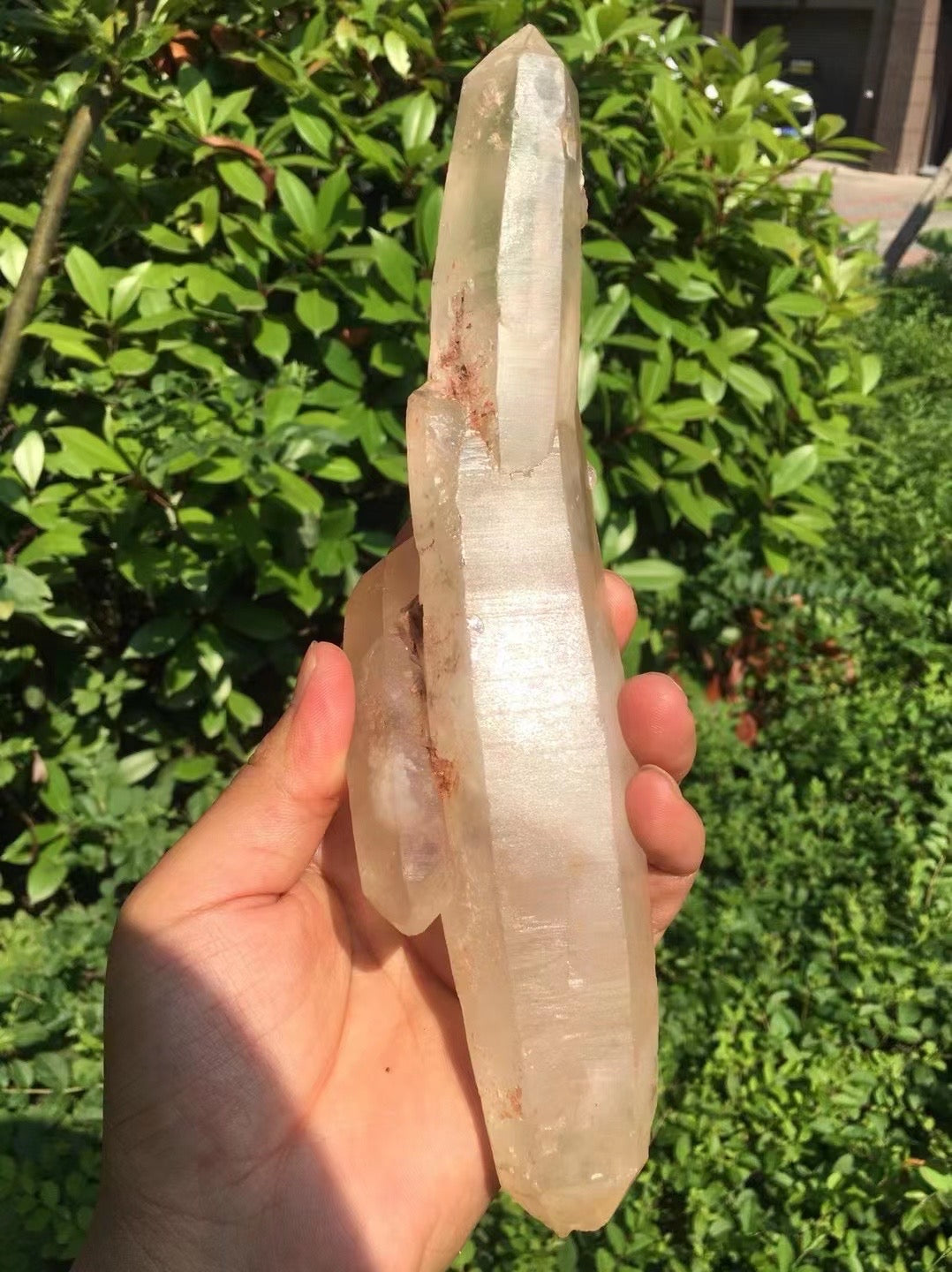 9 inches Double Terminated Floating Quartz Crystal Points