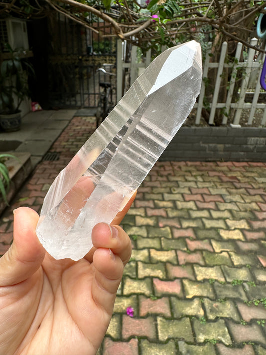 Columbia Muzo Habit Quartz Crystal Point/Laser Quartz/Lemurian Seed Quartz Crystal