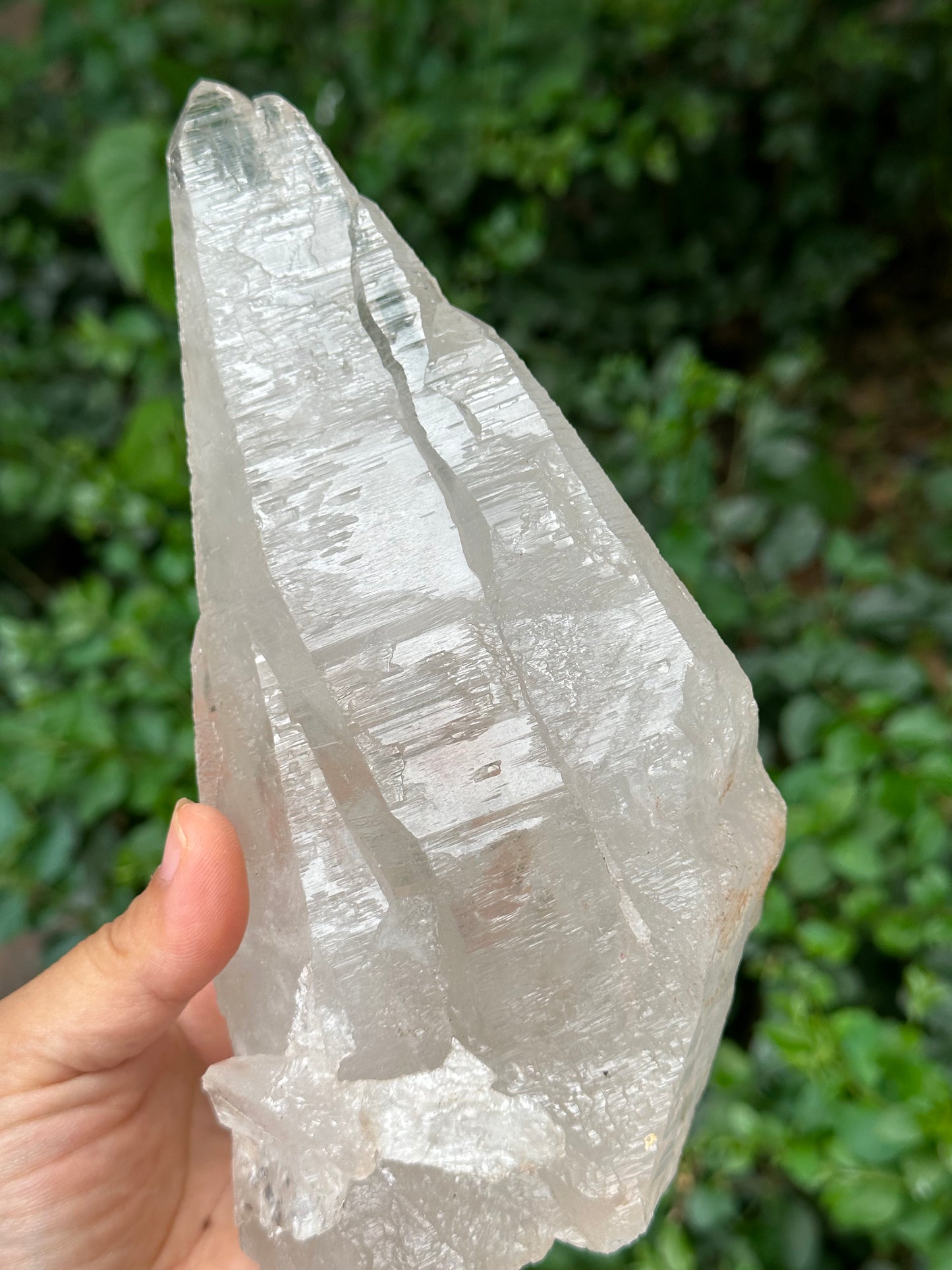 Rare Ice White Himalayan Skeletal Laser Quartz Castle Crystal Cluster/Knife Crystal Point-1125g 194*87*68 mm