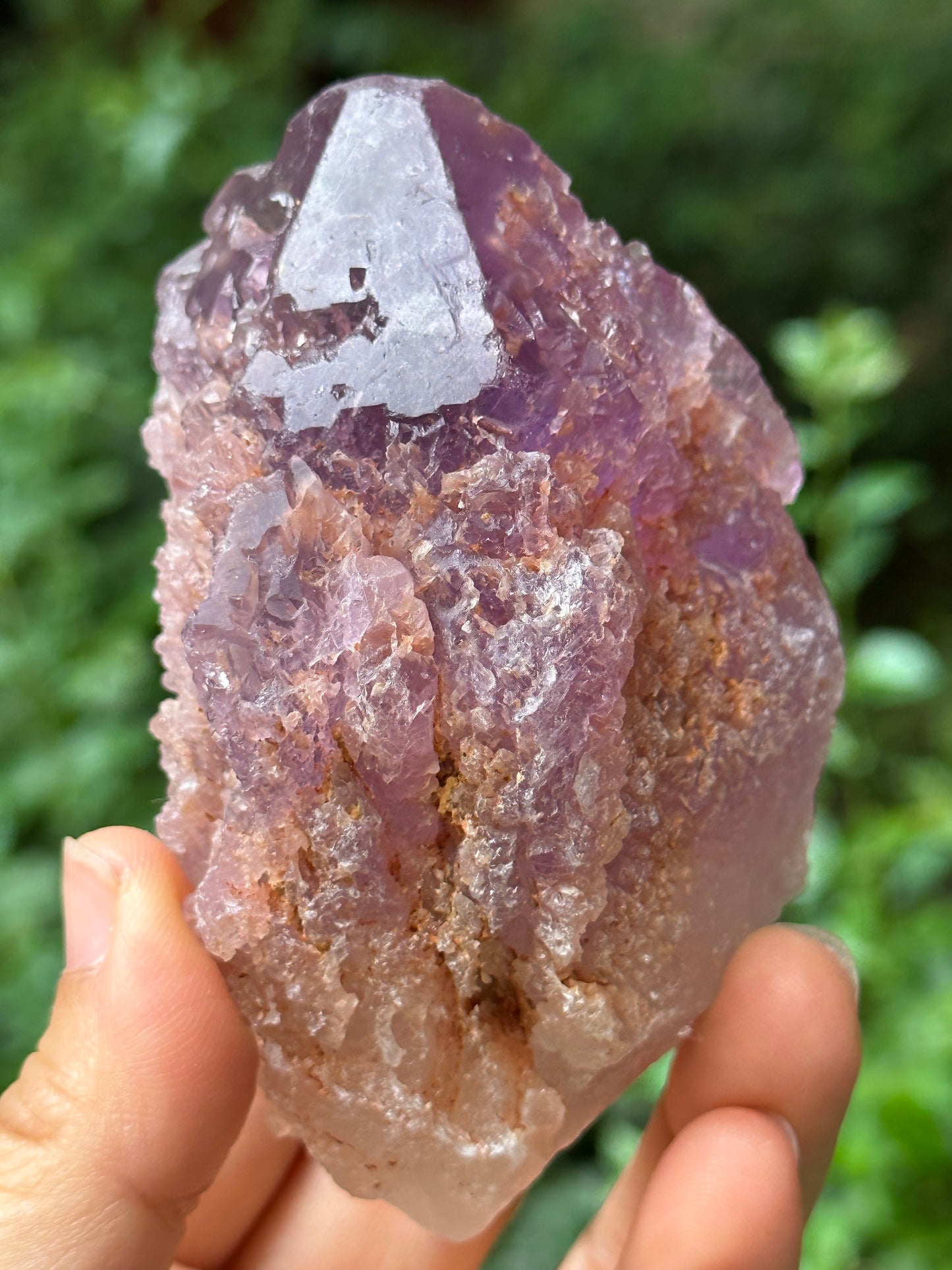 Rare Nirvana Amethyst Quartz Crystal/Dissolution Quartz Amethyst/Faden Amethyst/Specimen/Special Gift-235 g