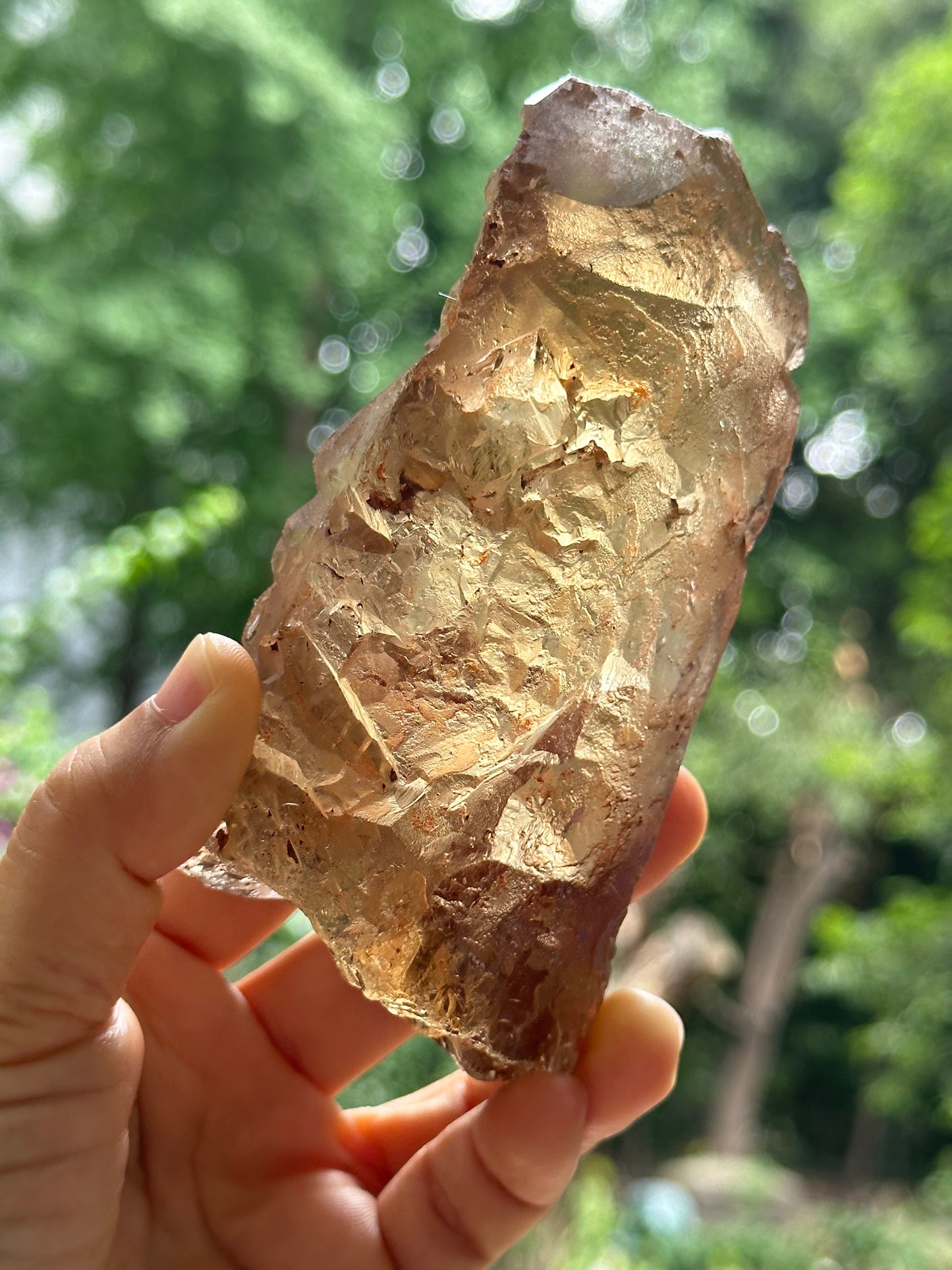 Raw Clear Record-keeper Nirvana Citrine Crystal Point/Energy Quartz/Crystal Healing -115*56*40 mm 410