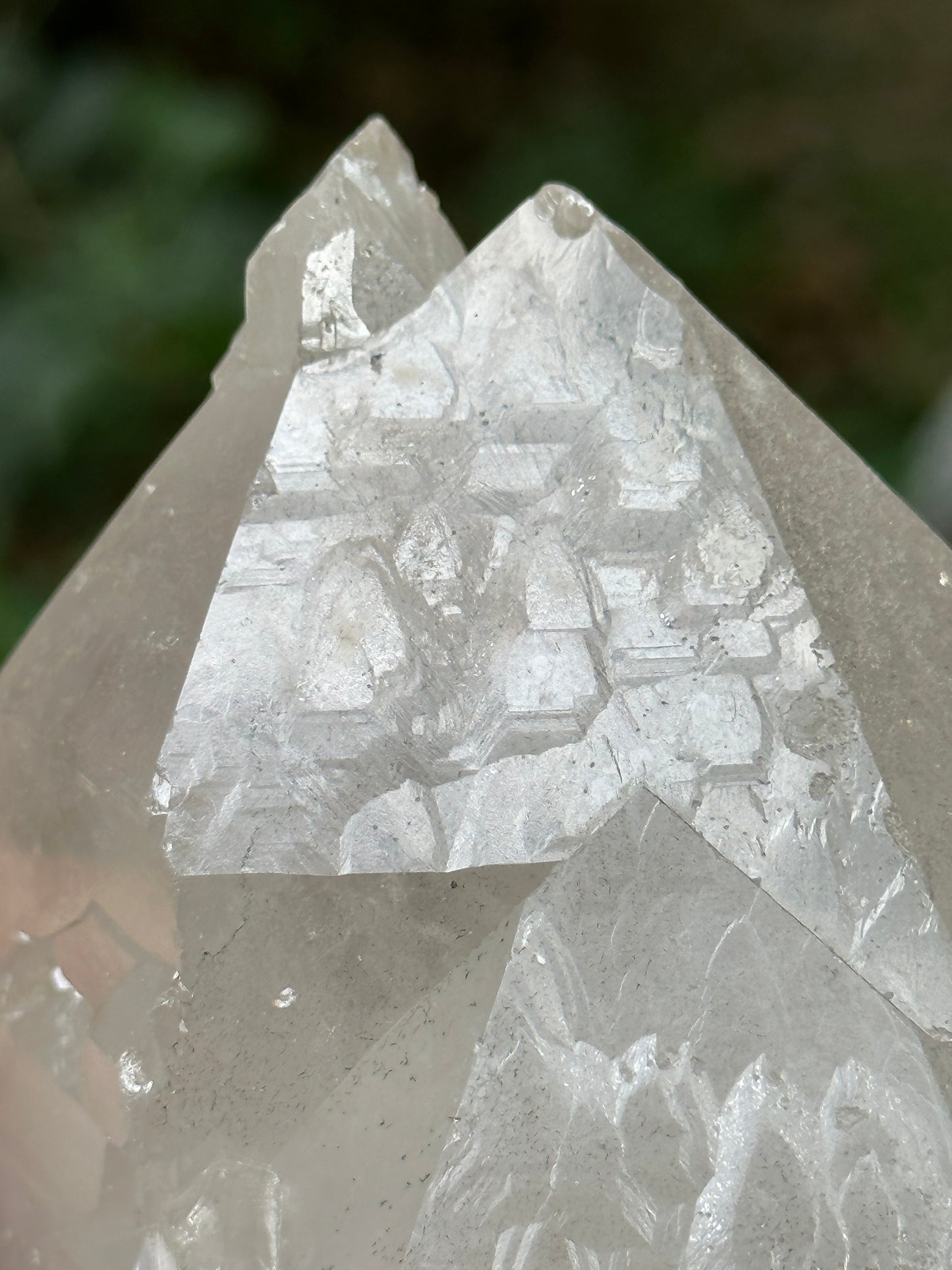 Rare Natural Himalayan Double Terminated Record-keeper Quartz Crystal Ice Clear Crystal Quartz Point -178*85*47 mm 1007 g