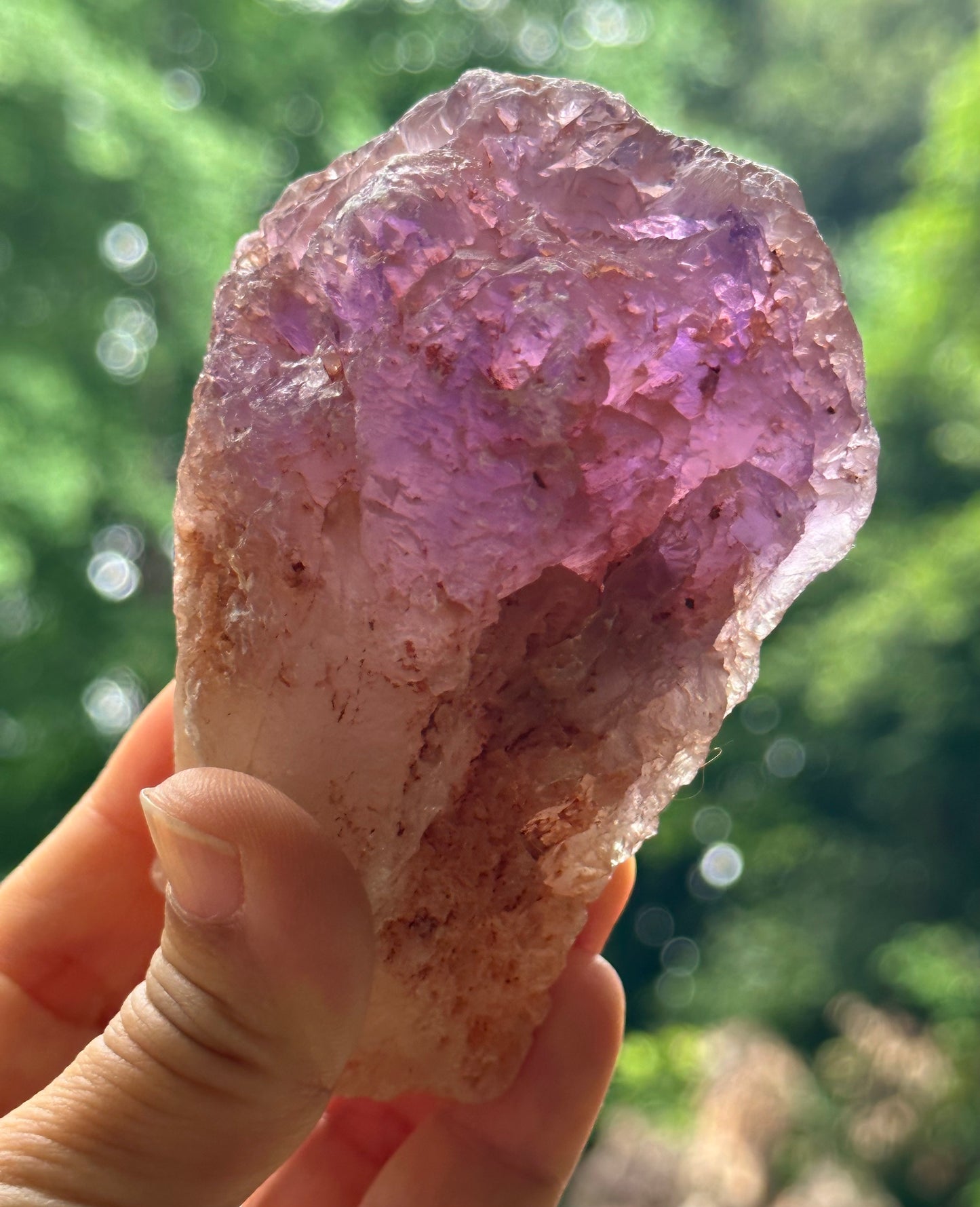 Natural Record-keeper Nirvana Amethyst Quartz Crystal Point/Dissolution Quartz/Meditation Stone/Energy Crystal-346 g