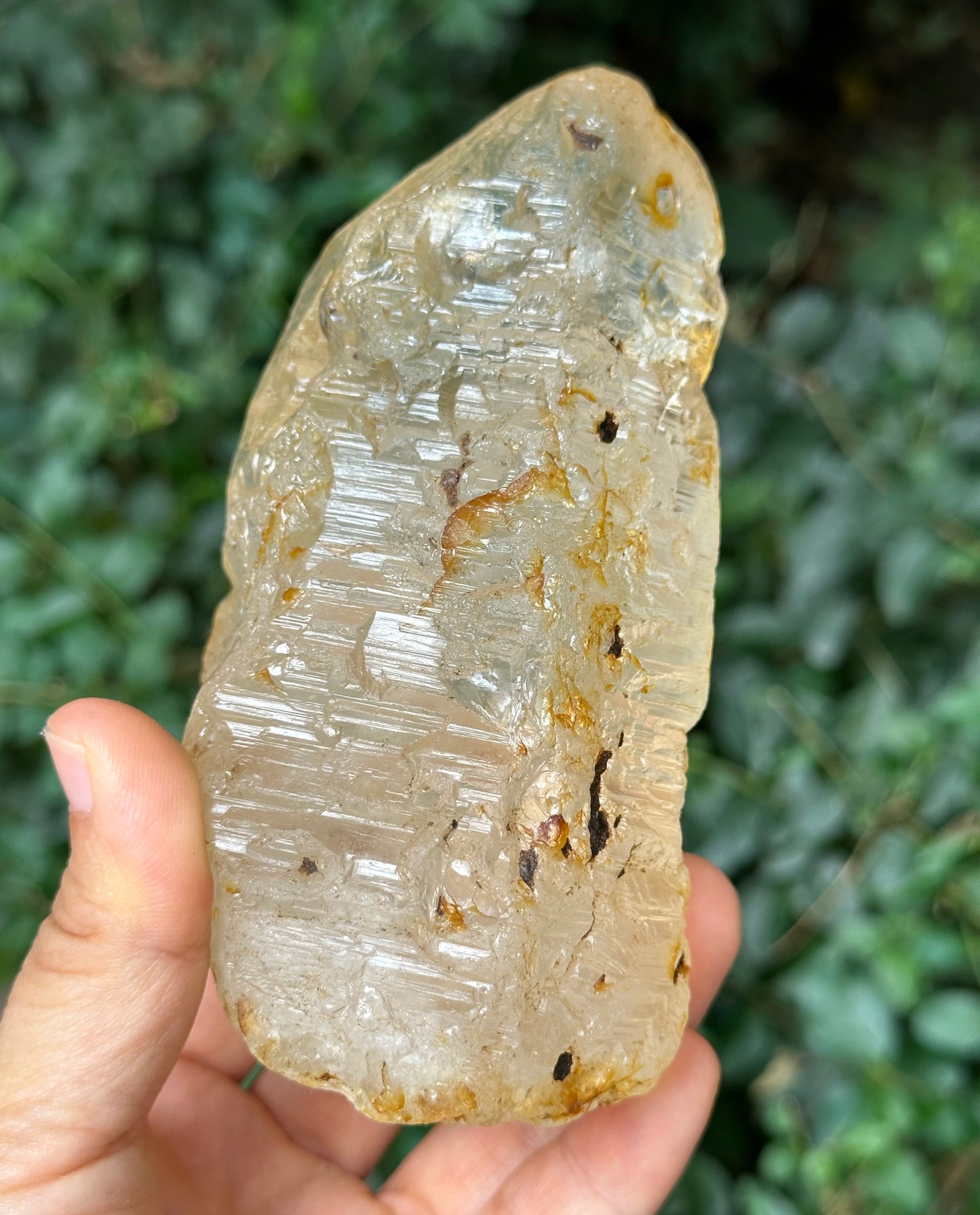 536 g Clear River Tumbled Nirvana Key Quartz Crystals Energy Crystal