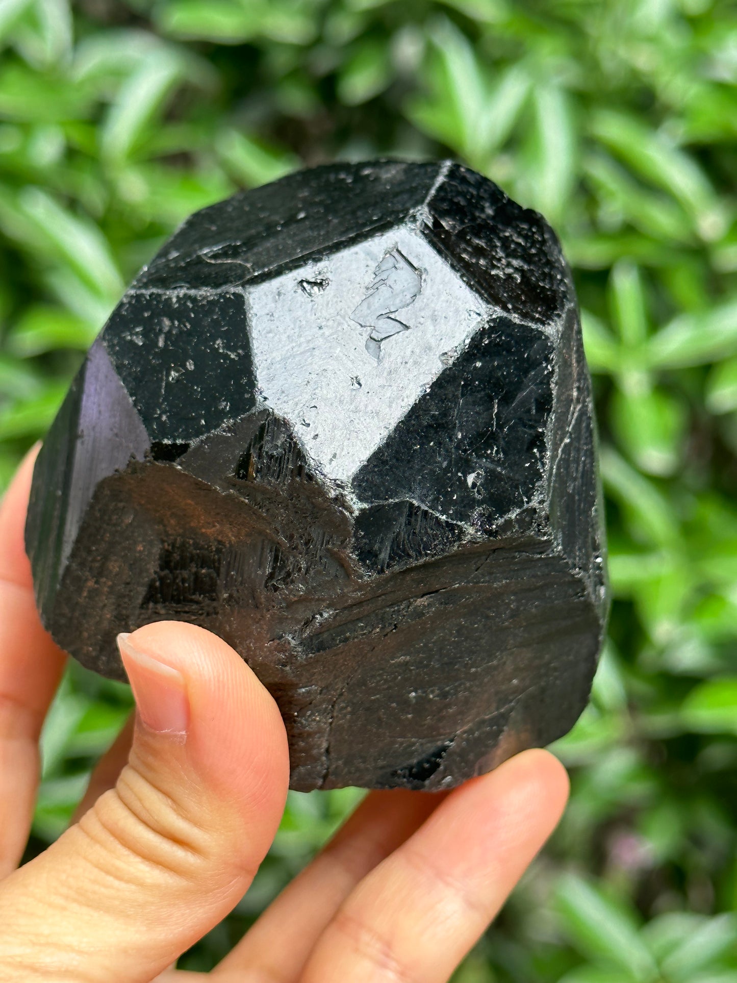 Rare Large Record-keeper Black Tourmaline Crystal Point/Shining Football Black Tourmaline Point/Healing Crystal and Stone-567 g