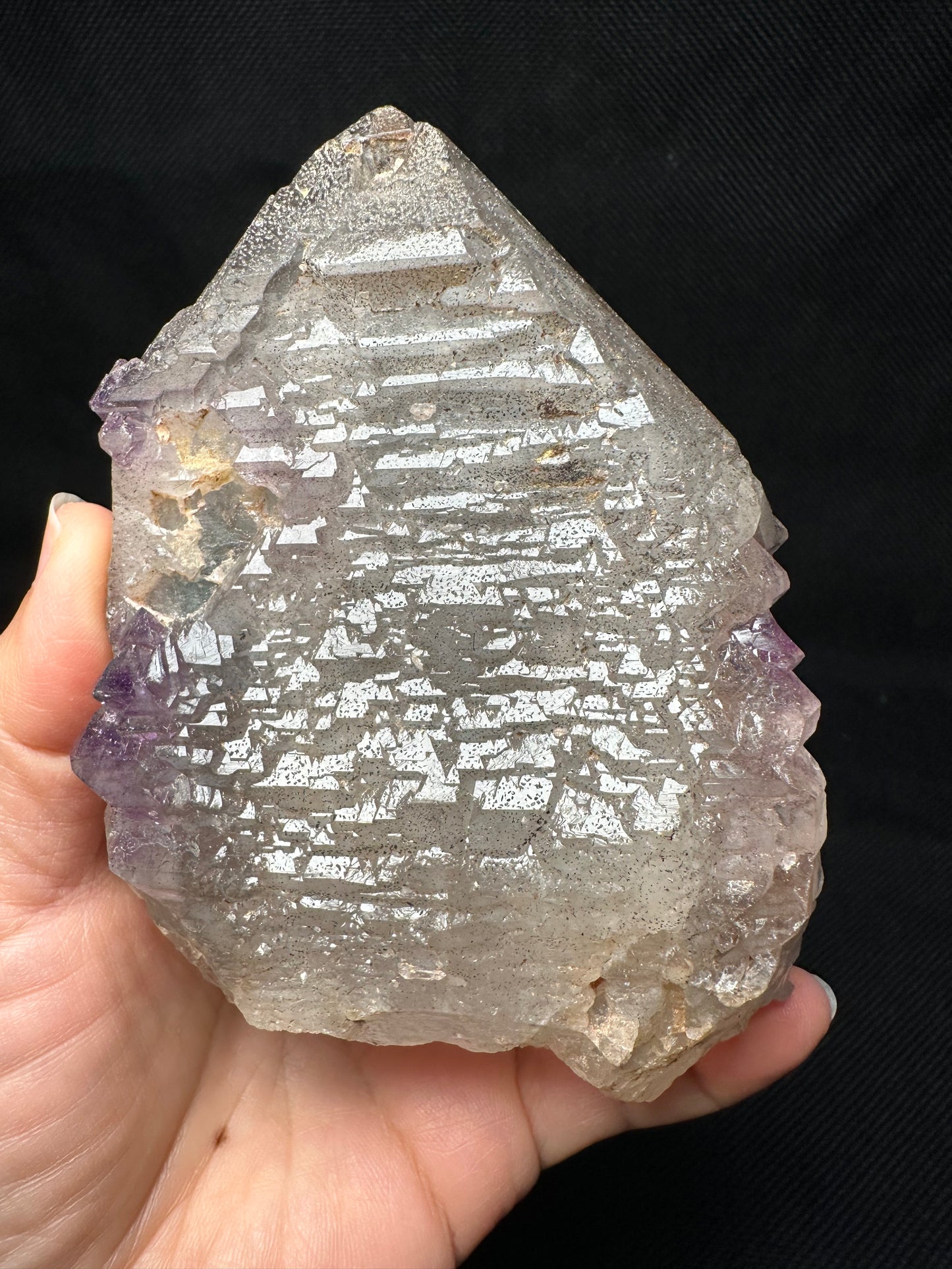 Rare Castle Amethyst Quartz Crystal Point