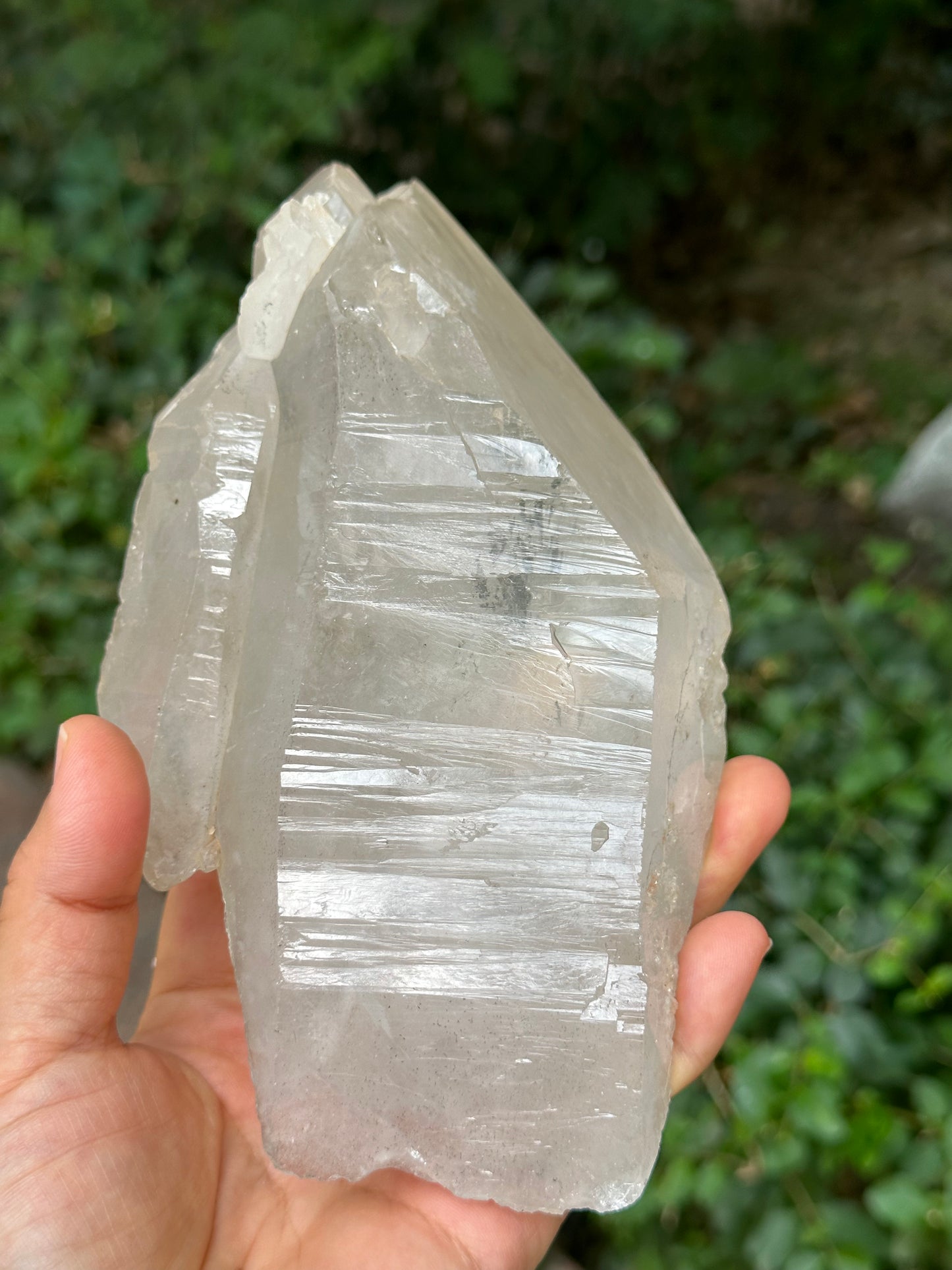 Raw Himalayan Master Record-keeper Quartz Double Terminated Twins Crystal Point/Clear Quartz Crystal from Tibet-171*94*62 mm 941 g