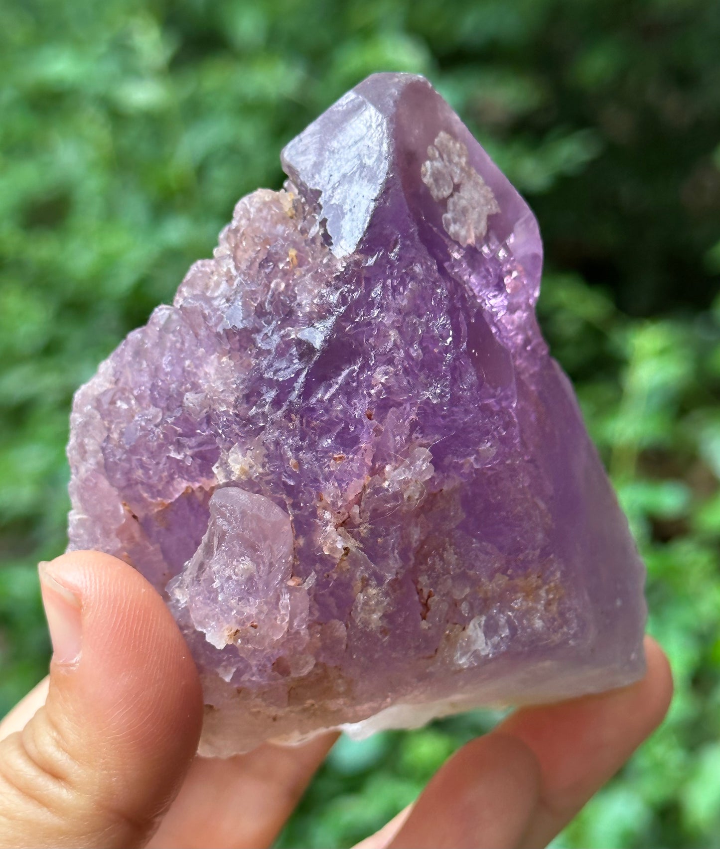 Natural Violet Nirvana Amethyst Quartz Crystal Point/Dissolution Quartz/Meditation Stone/Energy Crystal-320 g