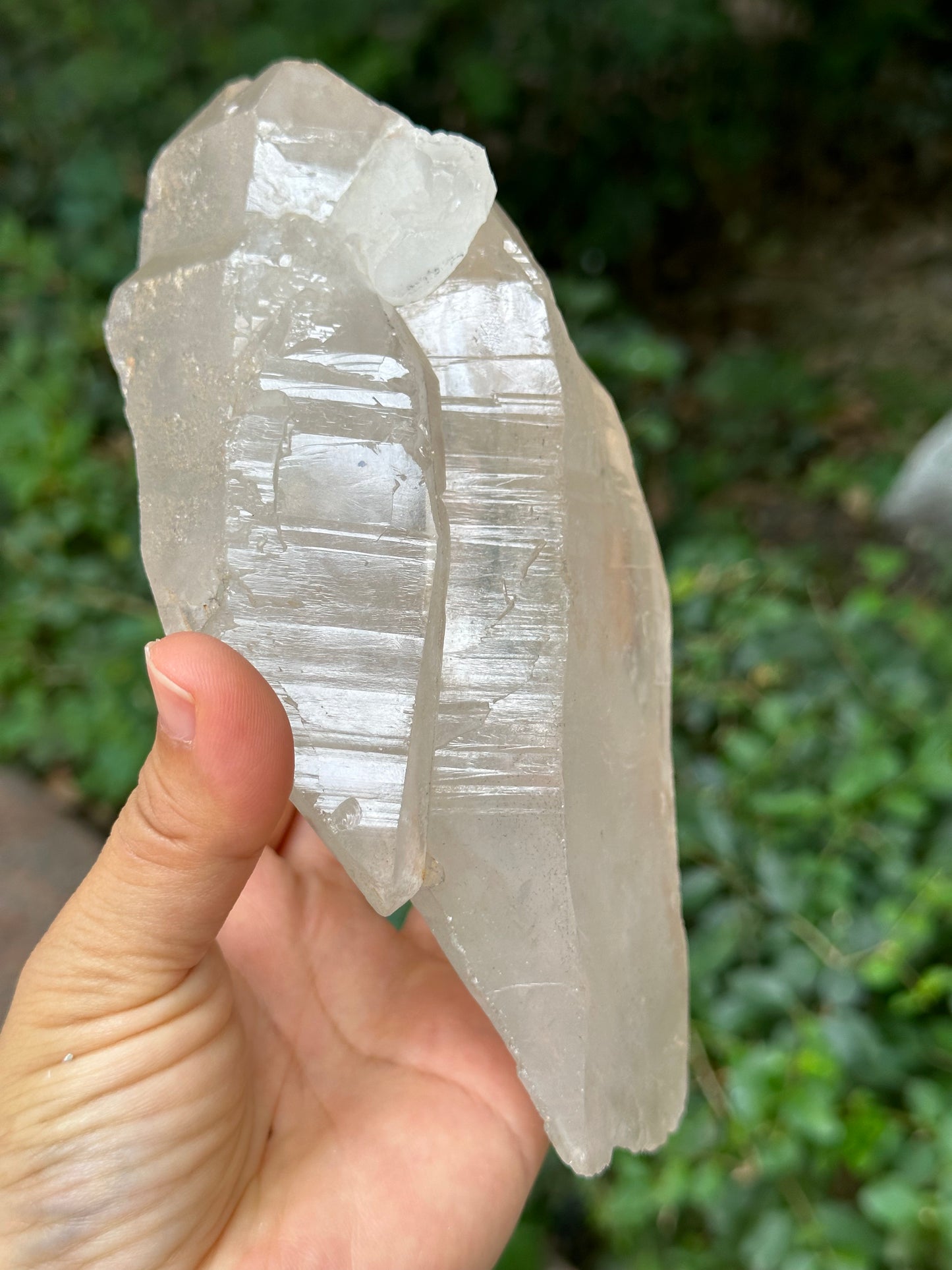 Raw Himalayan Master Record-keeper Quartz Double Terminated Twins Crystal Point/Clear Quartz Crystal from Tibet-171*94*62 mm 941 g