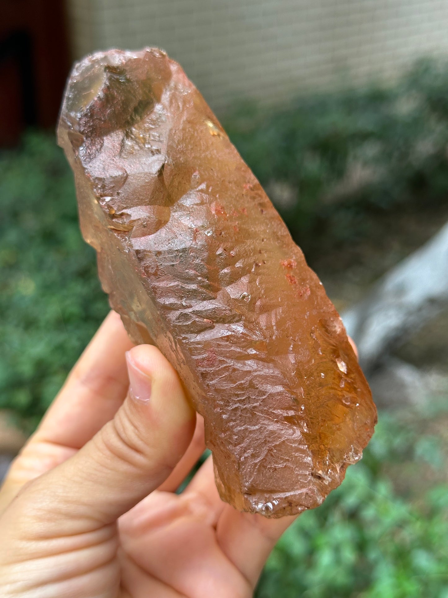 Raw Clear Record-keeper Nirvana Citrine Crystal Point/Energy Quartz/Crystal Healing -115*56*40 mm 410