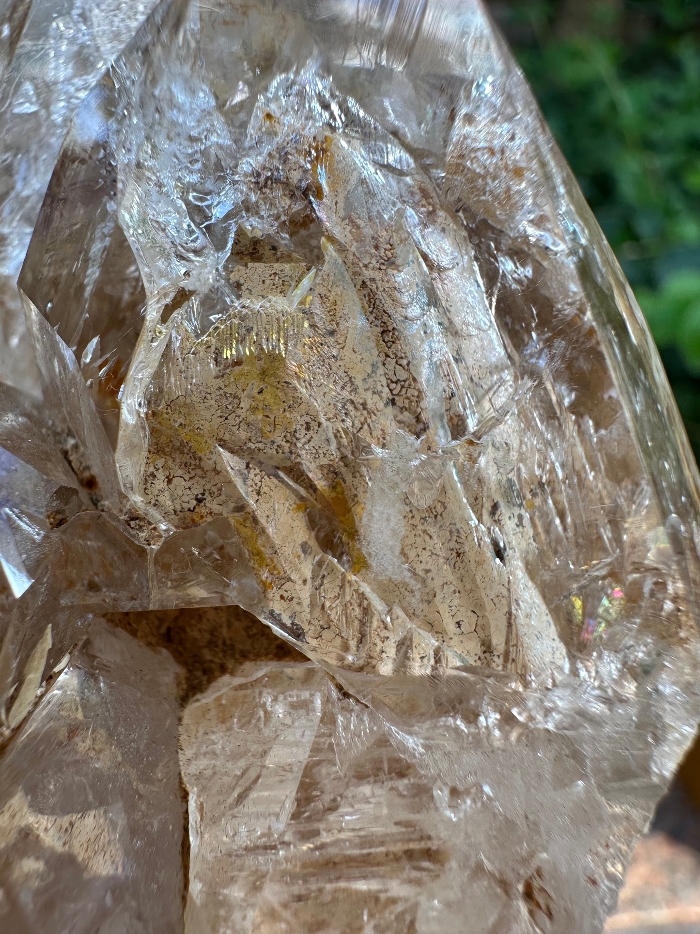 307 g Clear Himalayan Record-keeper Skeletal Quartz Fenster Crystal Cluster