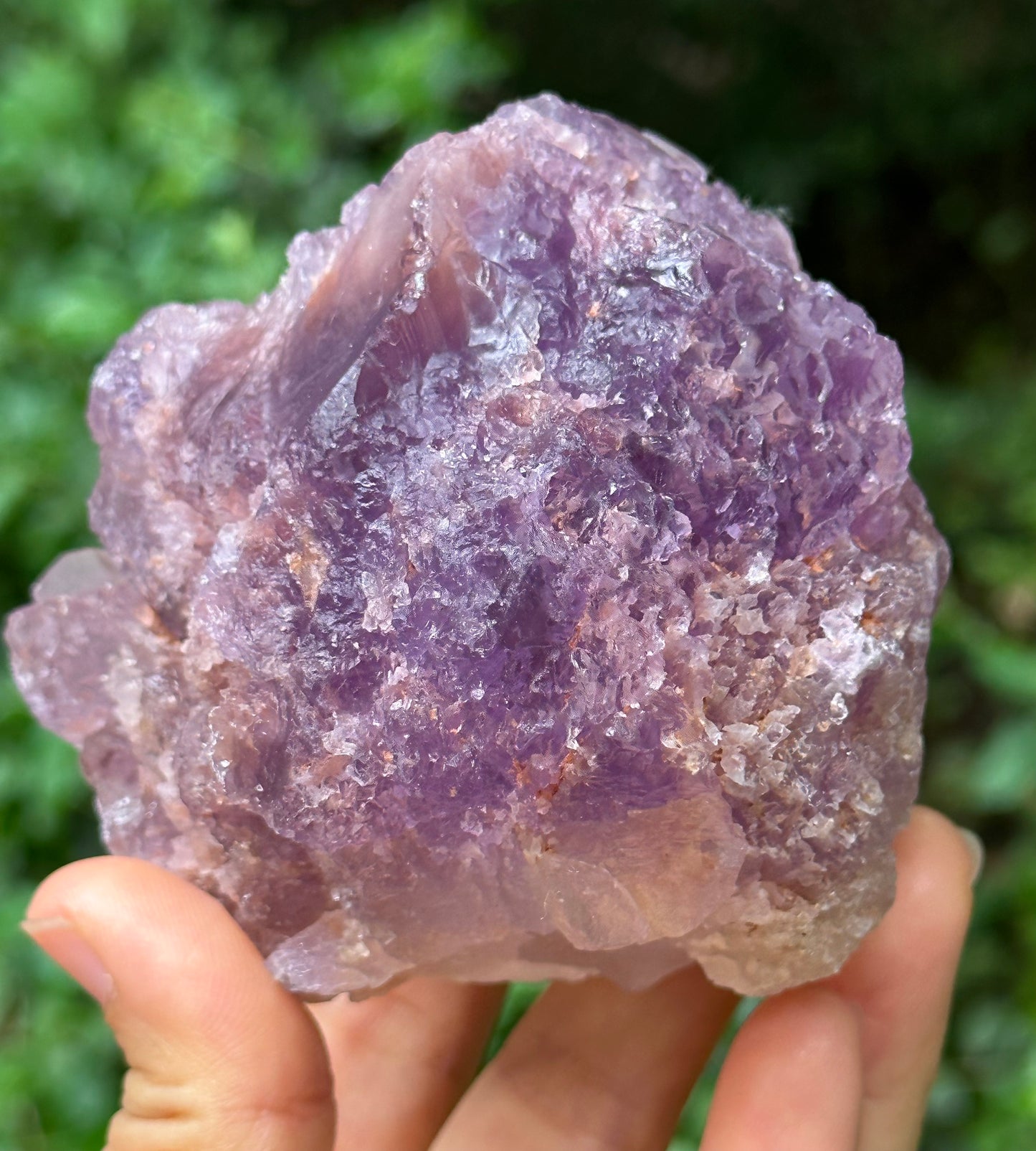 Rare Nirvana Amethyst Quartz Crystal Point/Dissolution Quartz Amethyst/Violet Clear Amethyst/Specimen/Special Gift-468 g