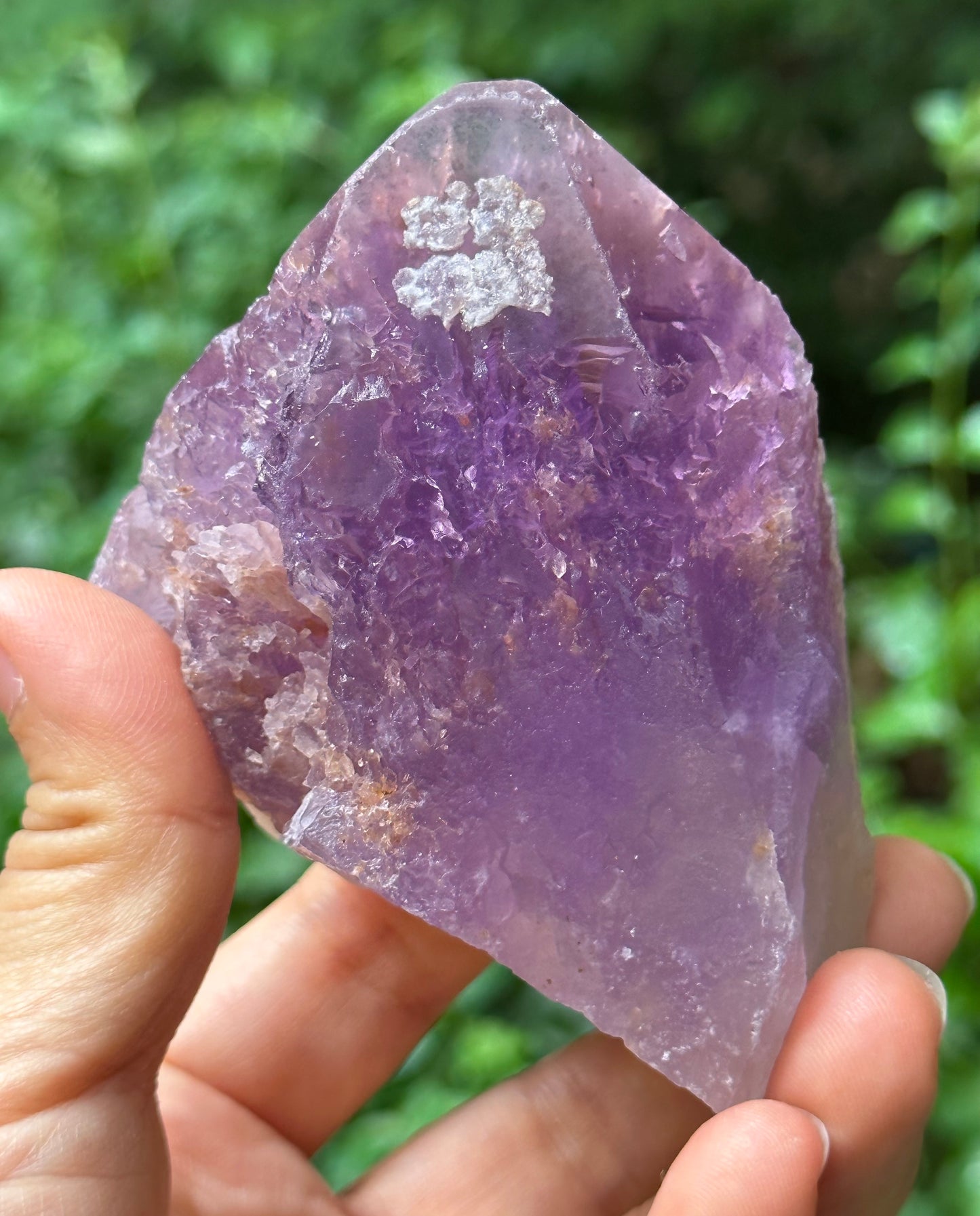 Natural Violet Nirvana Amethyst Quartz Crystal Point/Dissolution Quartz/Meditation Stone/Energy Crystal-320 g