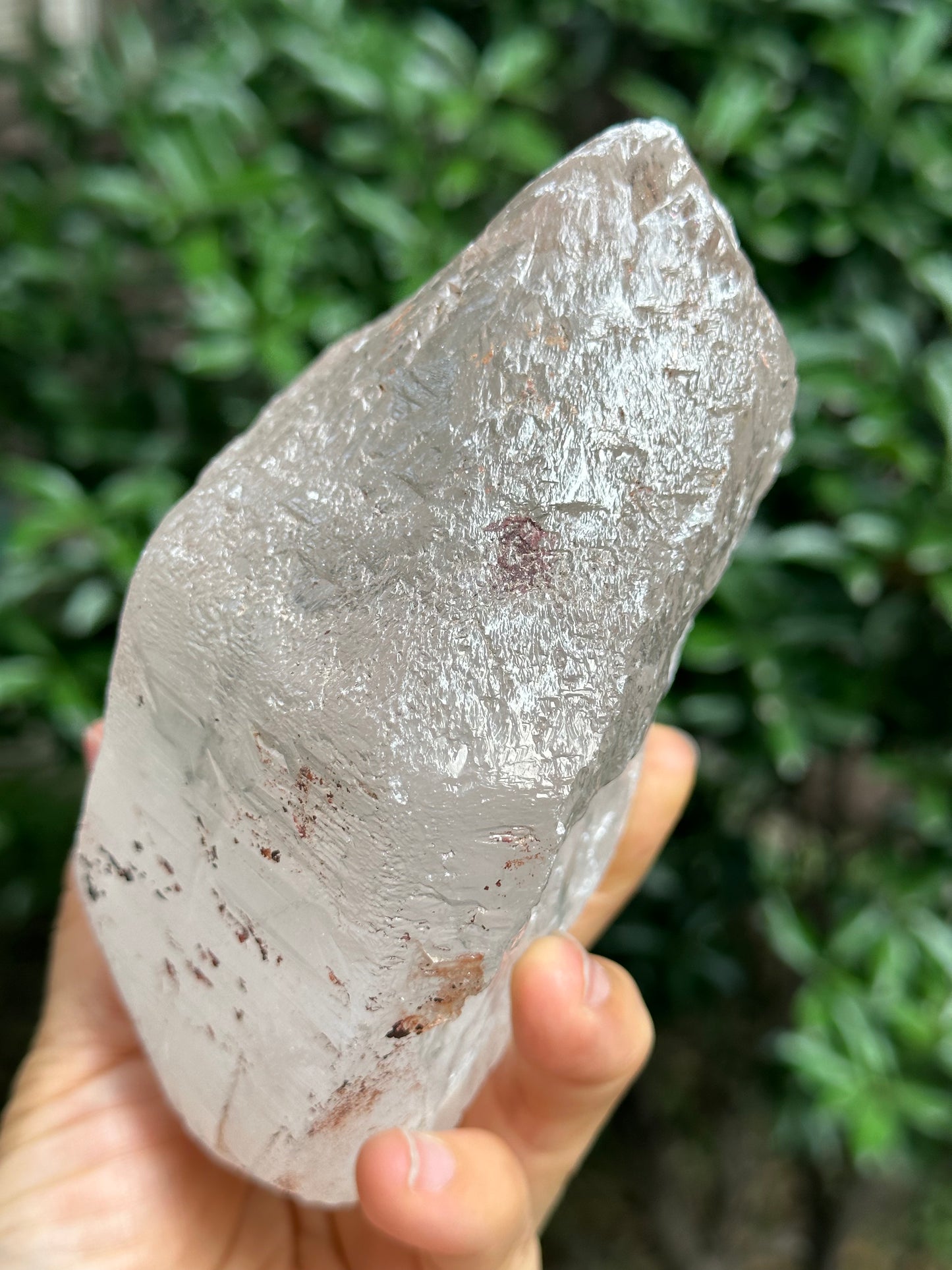 1227 g Rare Natural Nice Luster Record-keeper Himalayan Nirvana Crystal/Ice Clear Quartz/Self-healed Quartz Crystal from Tibet-139*106*59 mm 1227 g