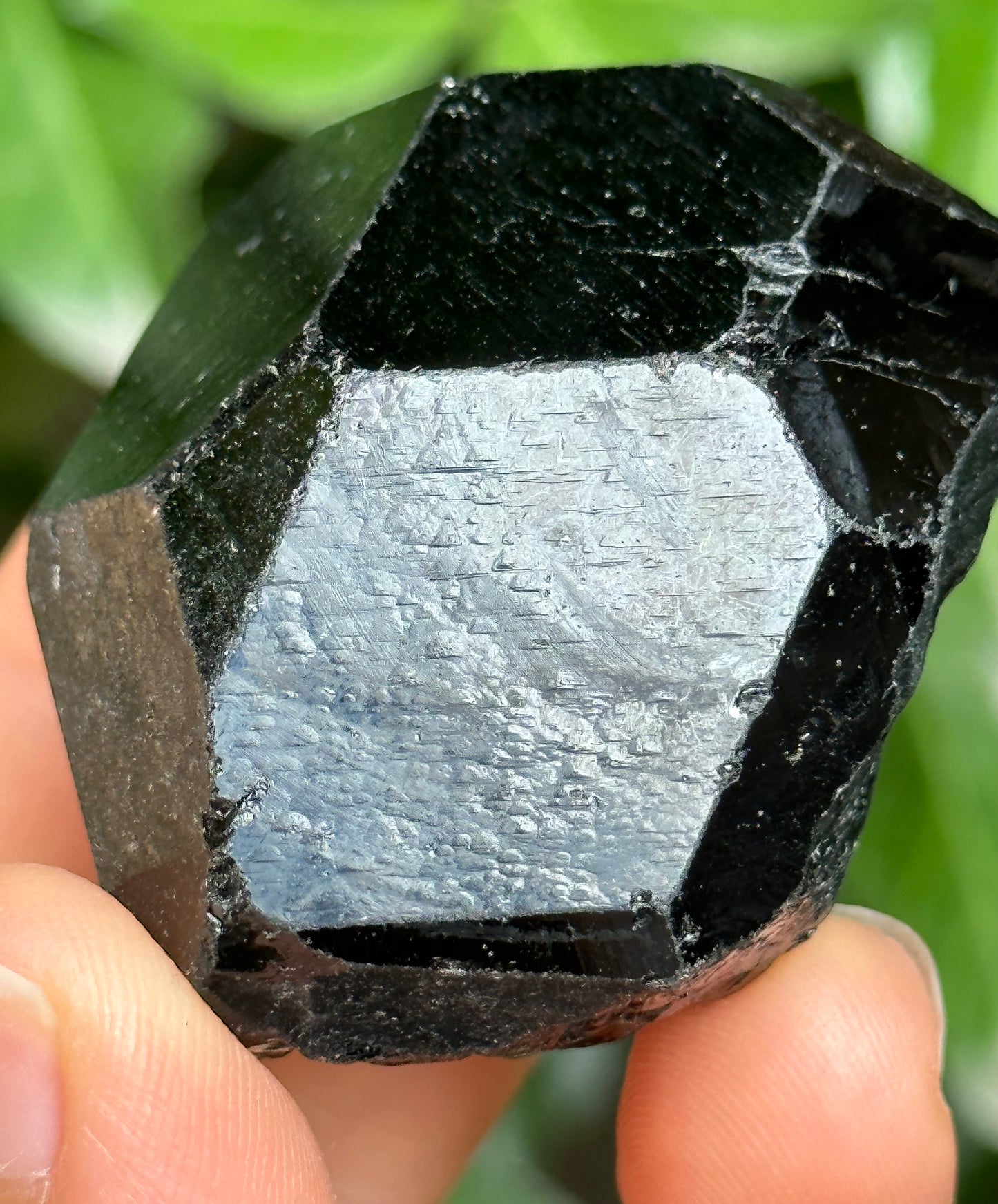 Rare Large Record-keeper Black Tourmaline Crystal Point/Shining Football Black Tourmaline Point/Healing Crystal and Stone-94 g