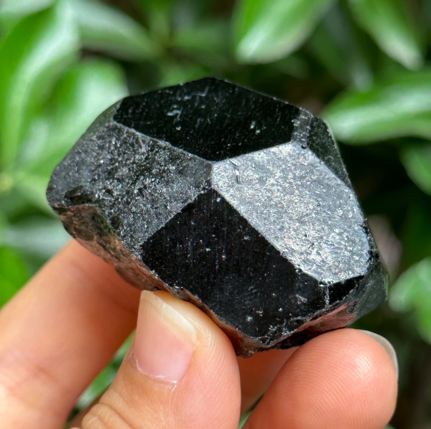 Rare Large Record-keeper Black Tourmaline Crystal Point/Shining Football Black Tourmaline Point/Healing Crystal and Stone-94 g