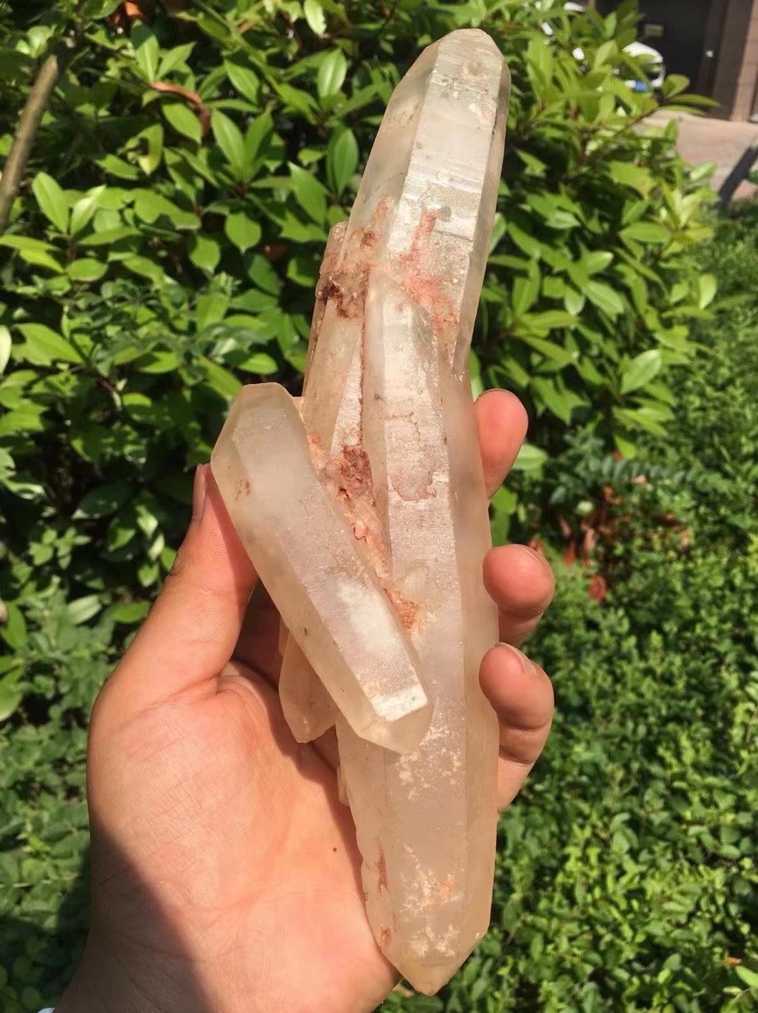 9 inches Double Terminated Floating Quartz Crystal Points