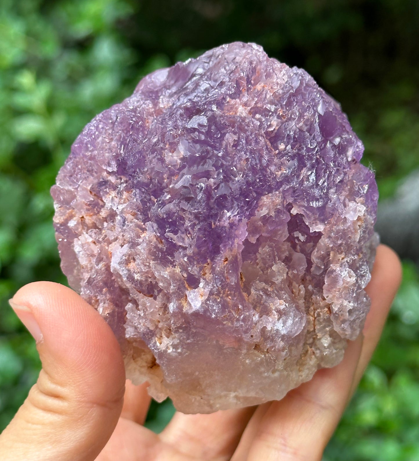 Rare Nirvana Amethyst Quartz Crystal Point/Dissolution Quartz Amethyst/Violet Clear Amethyst/Specimen/Special Gift-468 g