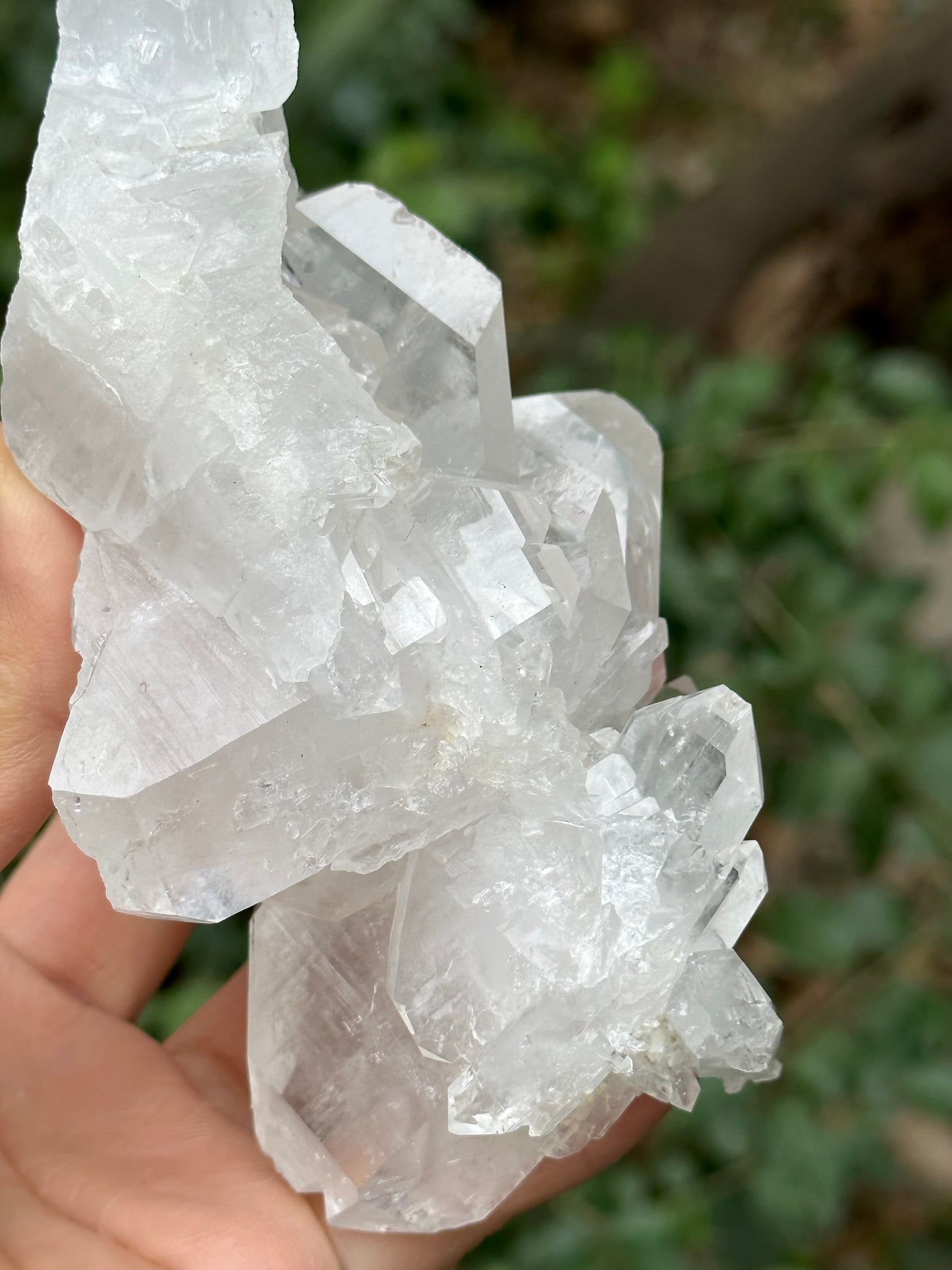 Large Clear Faden Quartz Tabular Crystal Cluster Stone/Himalayan Quartz Specimen/Metaphysical Crystal/Gemstone Collections-117*82*50 mm351 g