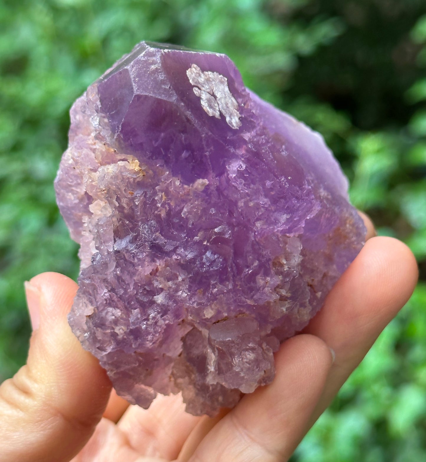 Natural Violet Nirvana Amethyst Quartz Crystal Point/Dissolution Quartz/Meditation Stone/Energy Crystal-320 g