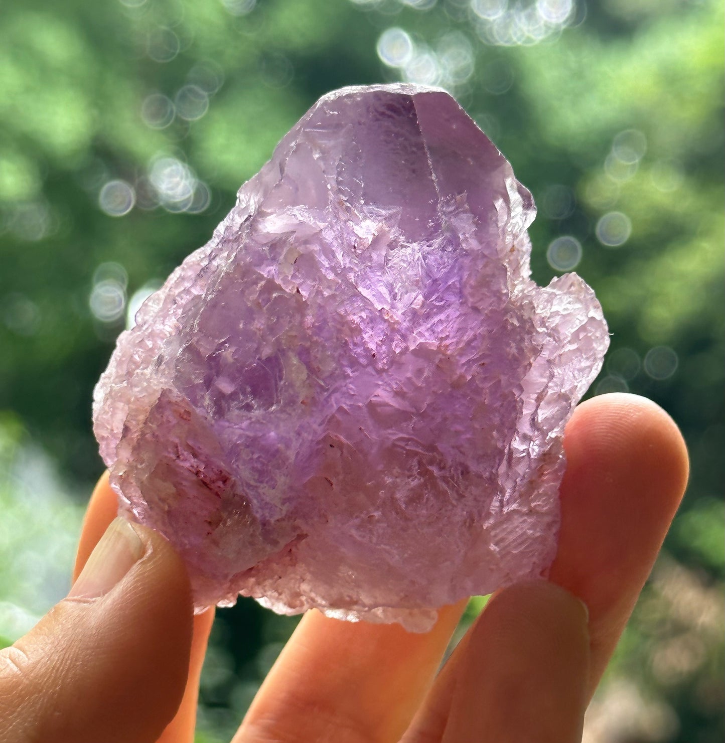 Rough Violet Nirvana Amethyst Quartz Crystal Point/Dissolution Quartz Amethyst/Clear Amethyst/Specimen/Special Gift-106 g