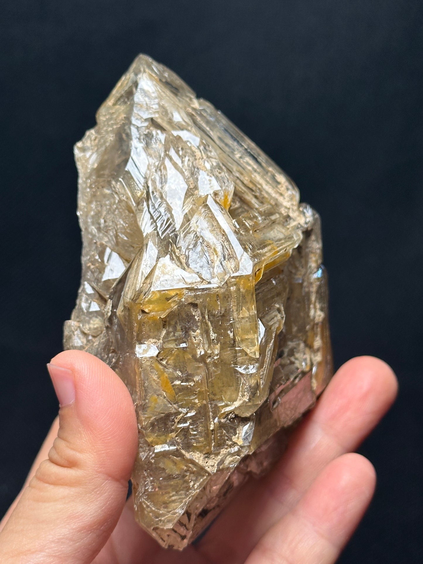 Rare Double Terminated Master Fenster Skeletal Quartz Crystal/Himalayan Energy Quartz Crystal/Window Quartz Specimen Collection-110*75*49 mm 321 g