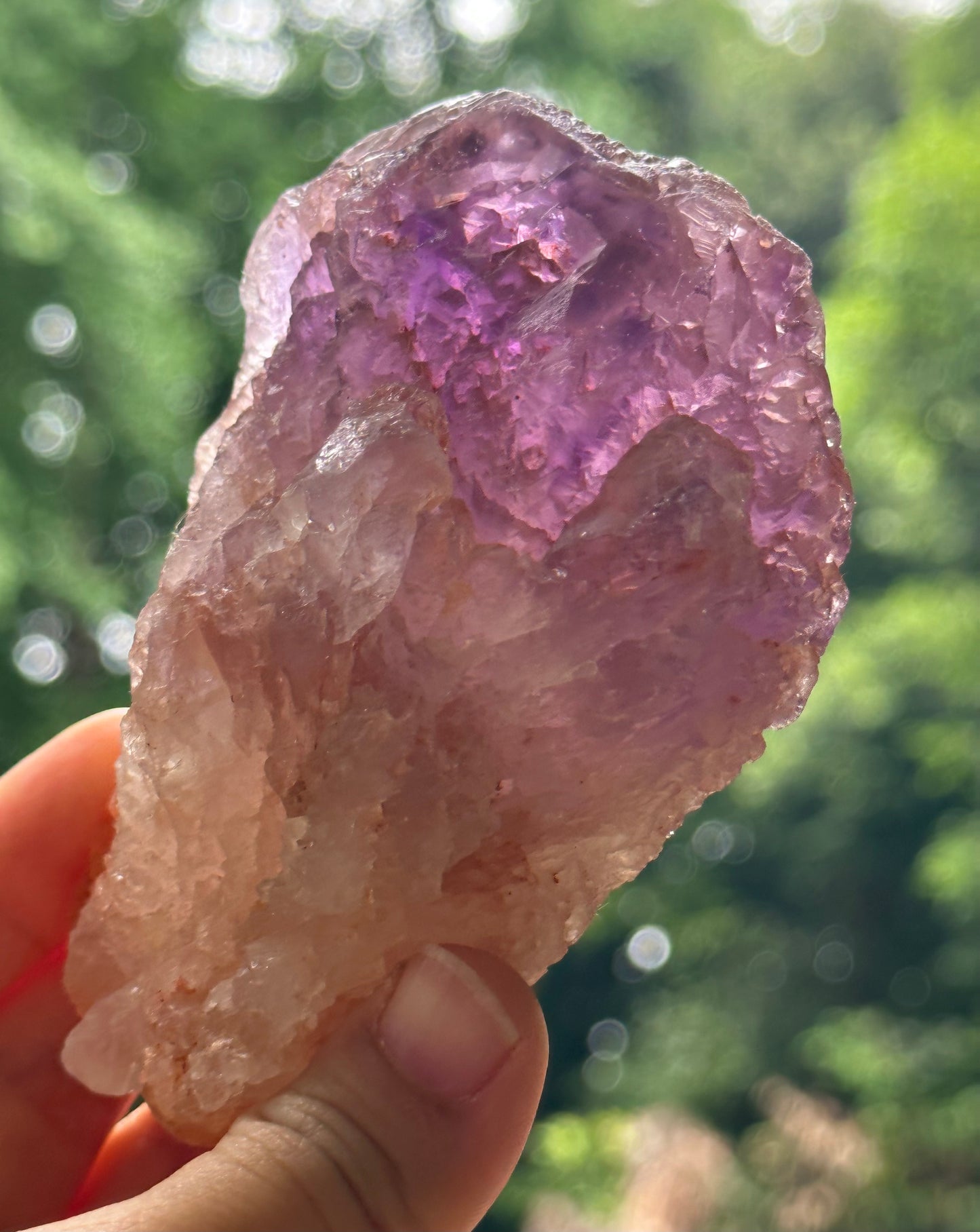 Natural Record-keeper Nirvana Amethyst Quartz Crystal Point/Dissolution Quartz/Meditation Stone/Energy Crystal-346 g