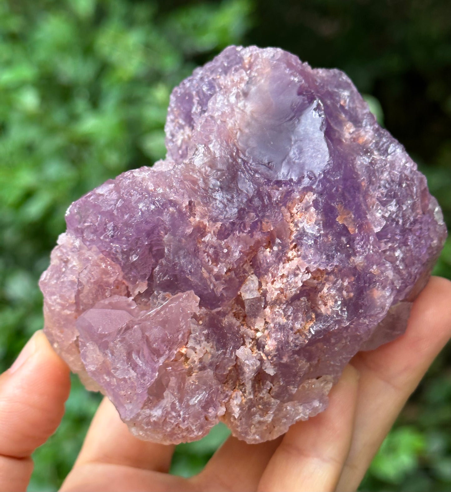 Rare Nirvana Amethyst Quartz Crystal Point/Dissolution Quartz Amethyst/Violet Clear Amethyst/Specimen/Special Gift-468 g