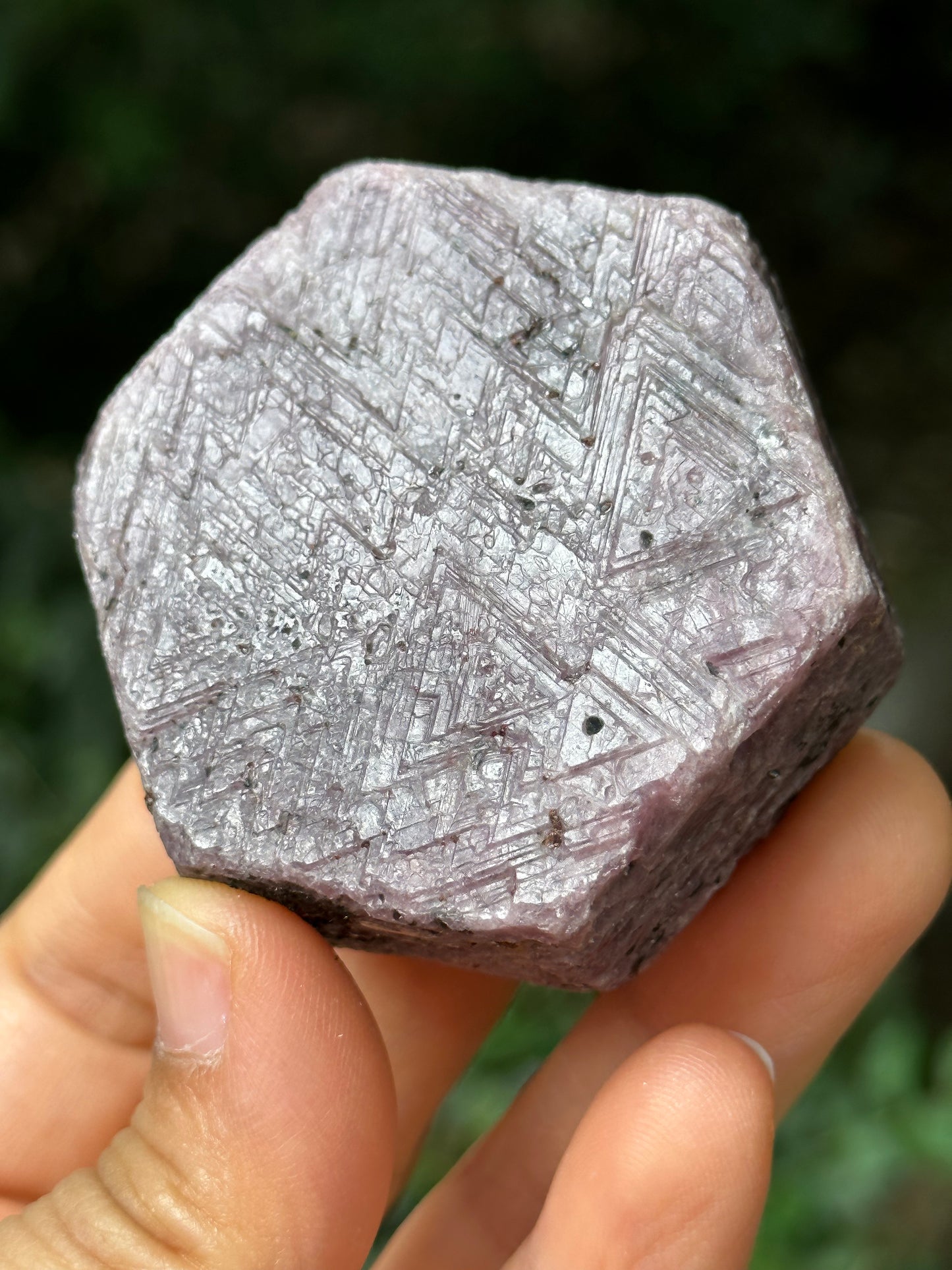 Natural Raw Red Ruby with Record-keeper Marks/Hexagonal Prism Ruby Crystal/Mineral Specimen/Rough Ruby Gemstone/Collection of stones-172 g