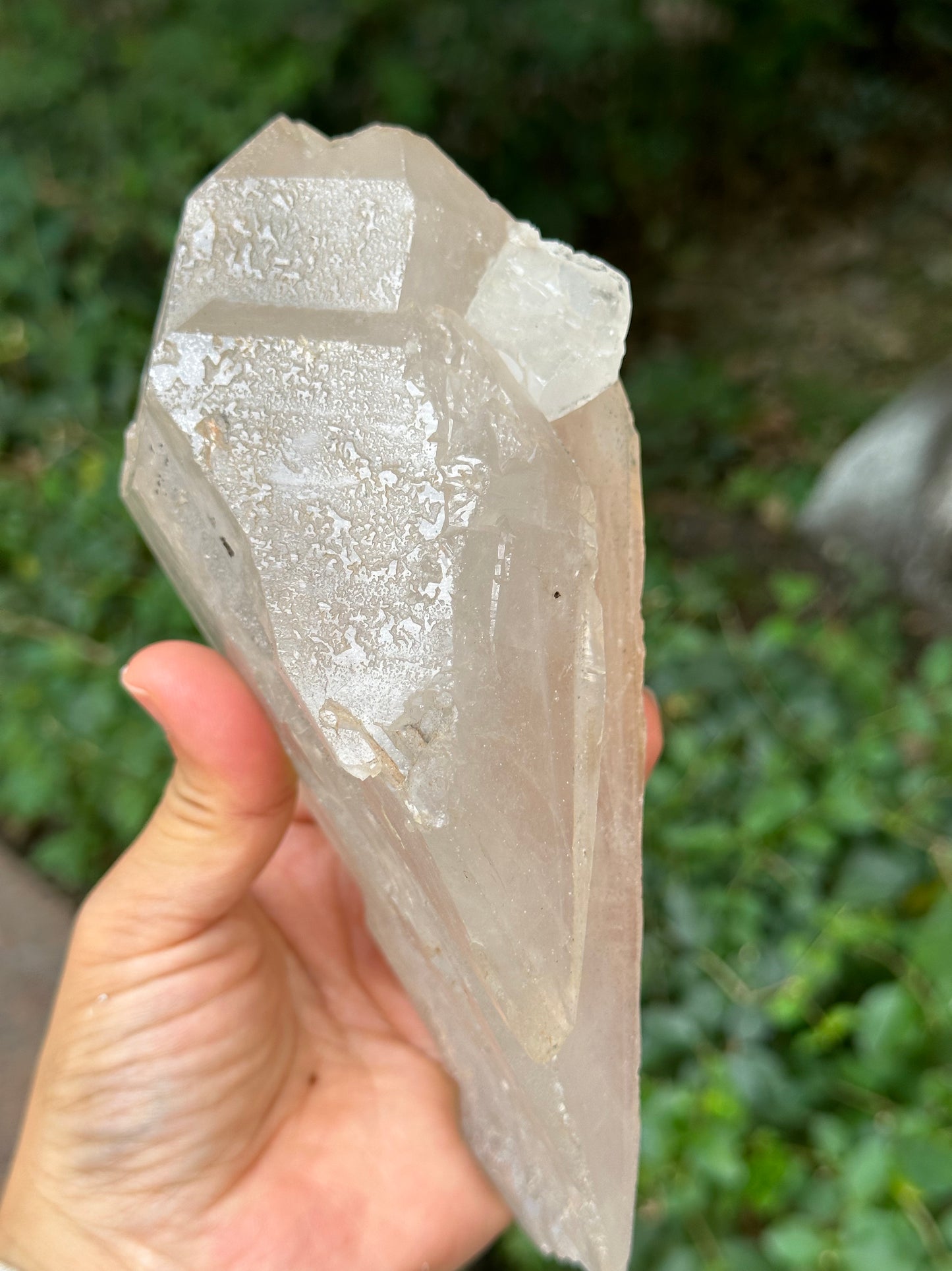 Raw Himalayan Master Record-keeper Quartz Double Terminated Twins Crystal Point/Clear Quartz Crystal from Tibet-171*94*62 mm 941 g