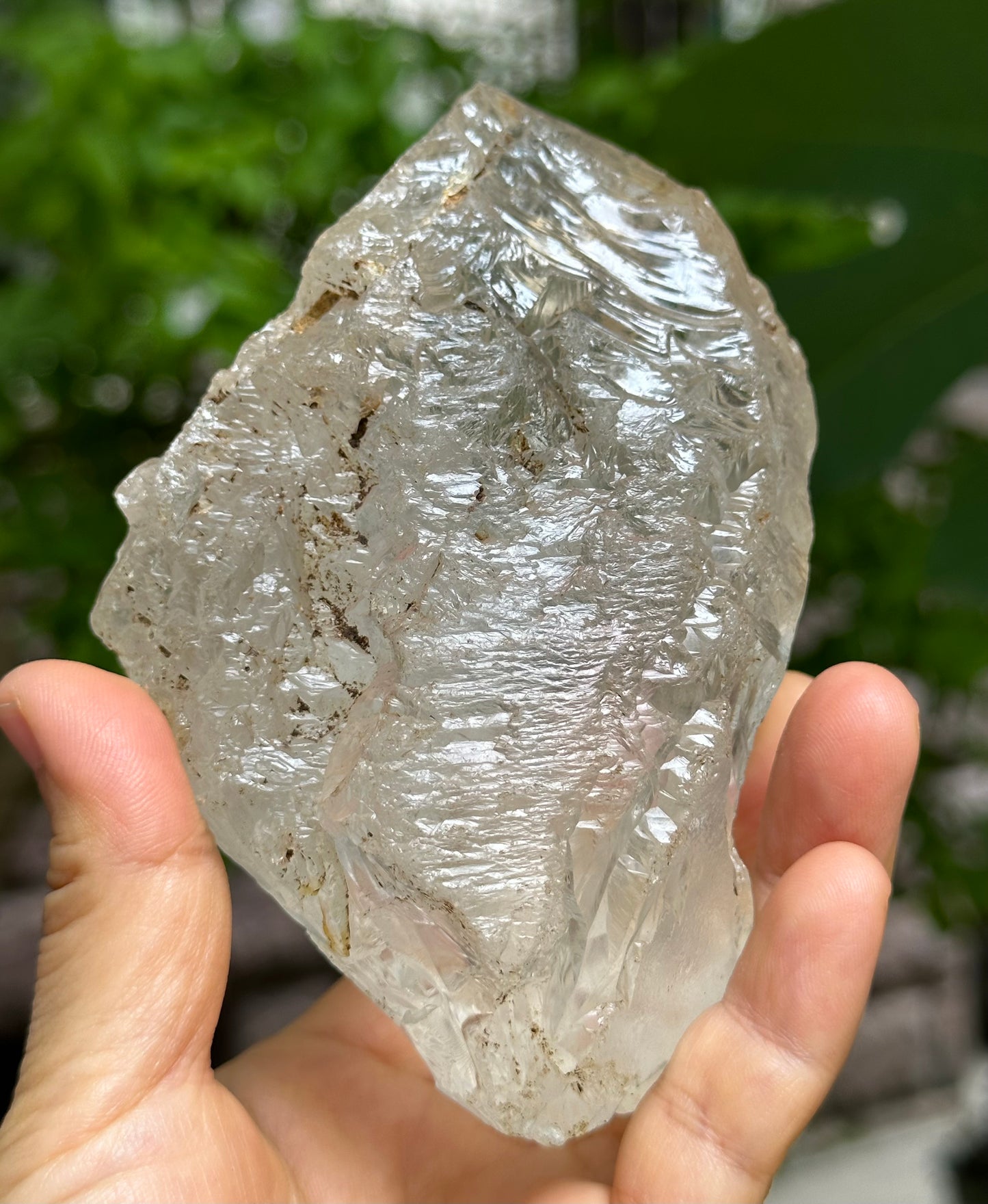 Rare Record-keeper Himalayan Nirvana Double Terminated Crystal Quartz Point/Self-healed Clear Quartz from Tibet-123*79*63 mm 592 g