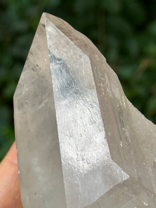 Rare Master Record-keeper Rainbow Quartz Crystal Point/Healing/Energy Quartz/Sirius Crystal/Meditation/Zen/Chakra- 108*59*47 mm 350 g