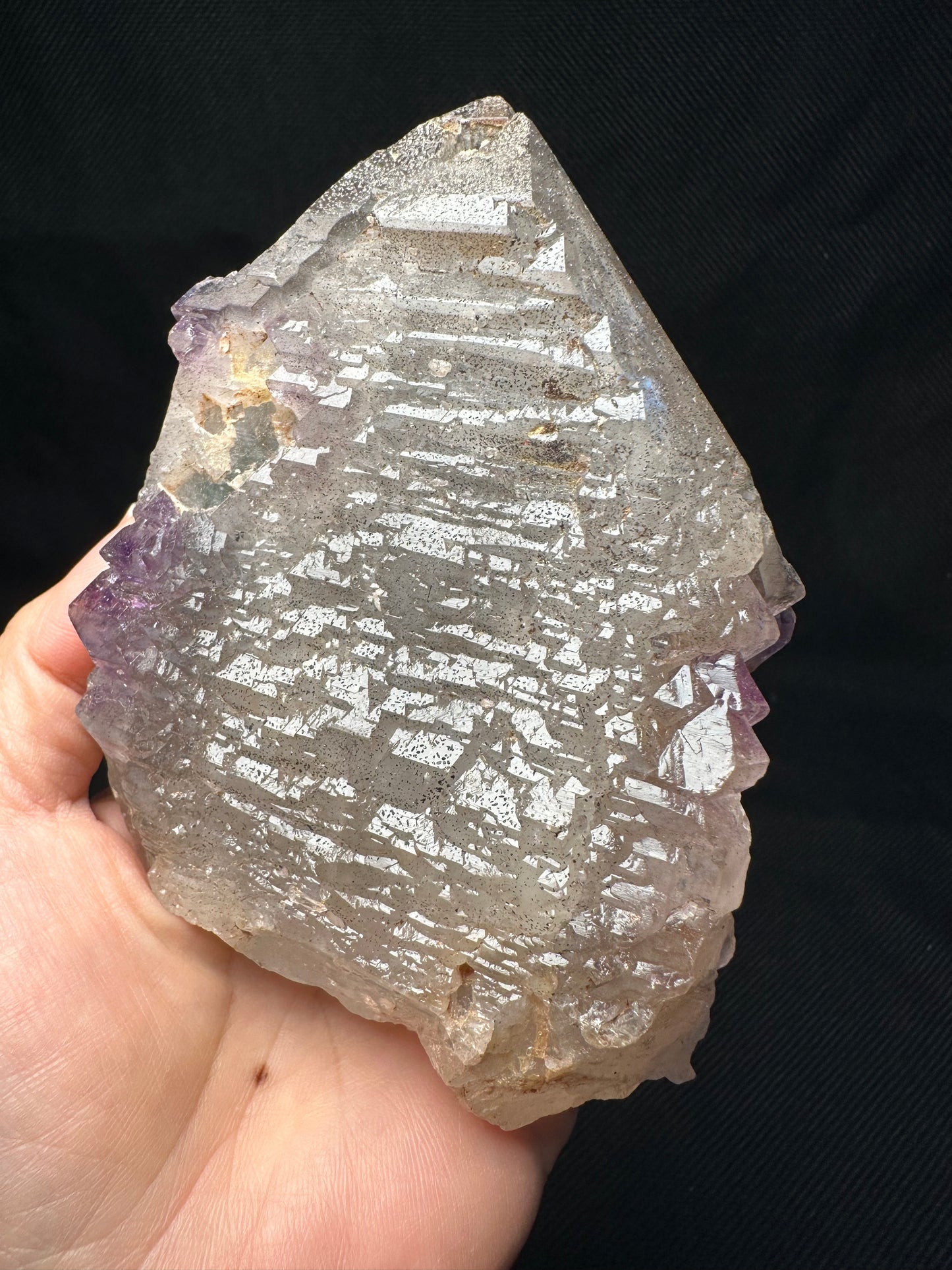 Rare Castle Amethyst Quartz Crystal Point