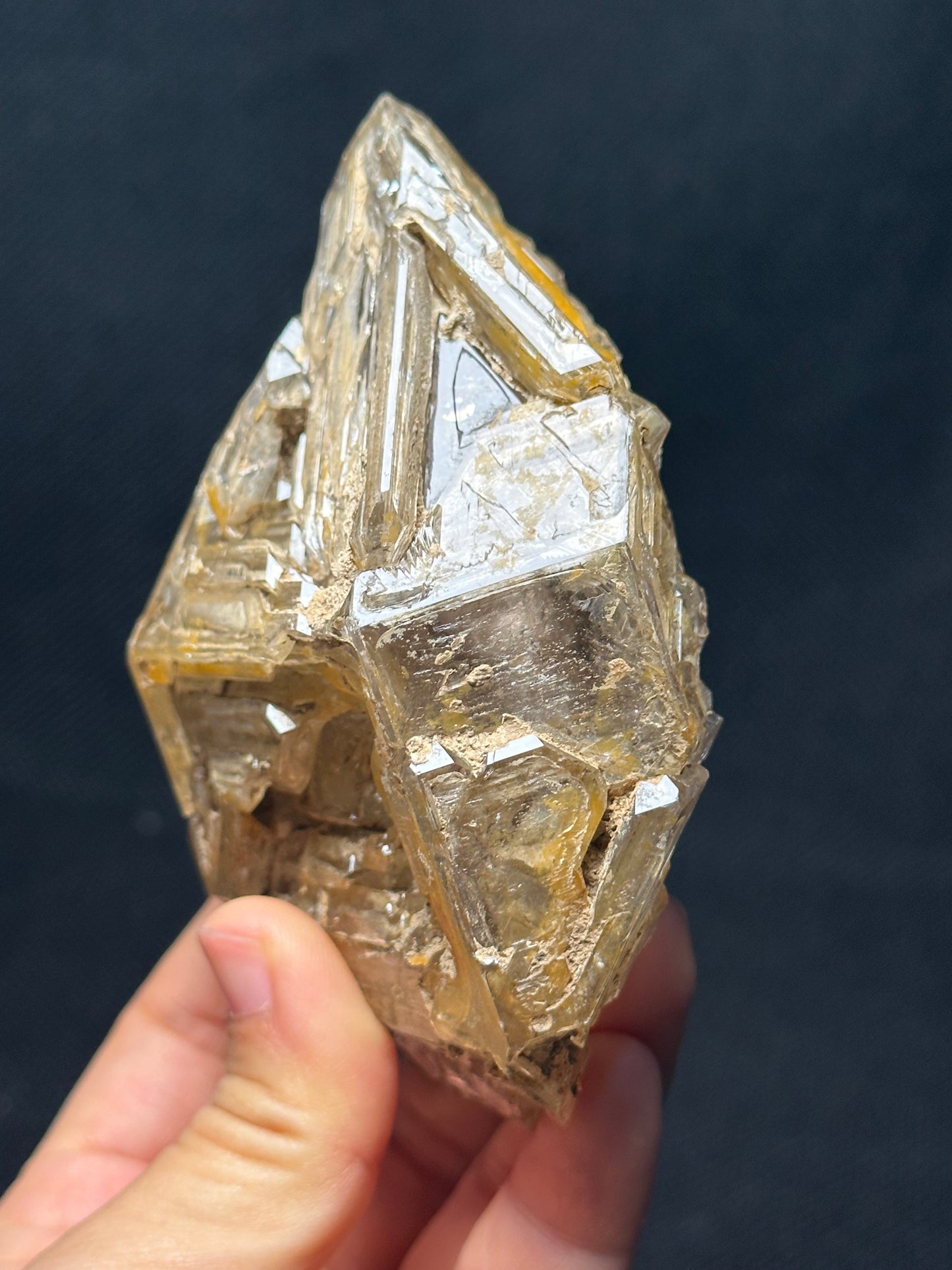 Rare Double Terminated Master Fenster Skeletal Quartz Crystal/Himalayan Energy Quartz Crystal/Window Quartz Specimen Collection-110*75*49 mm 321 g