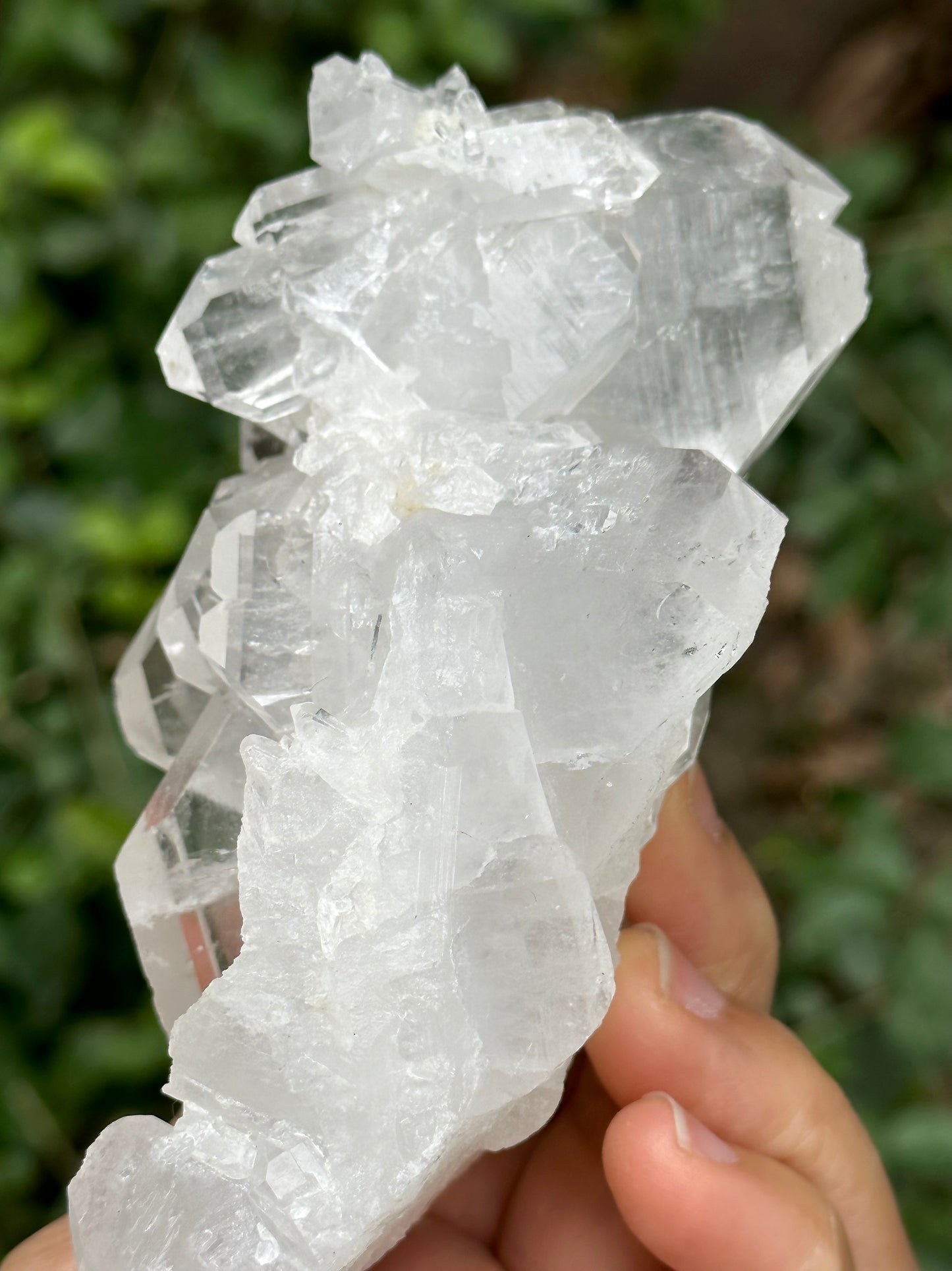 Large Clear Faden Quartz Tabular Crystal Cluster Stone/Himalayan Quartz Specimen/Metaphysical Crystal/Gemstone Collections-117*82*50 mm351 g