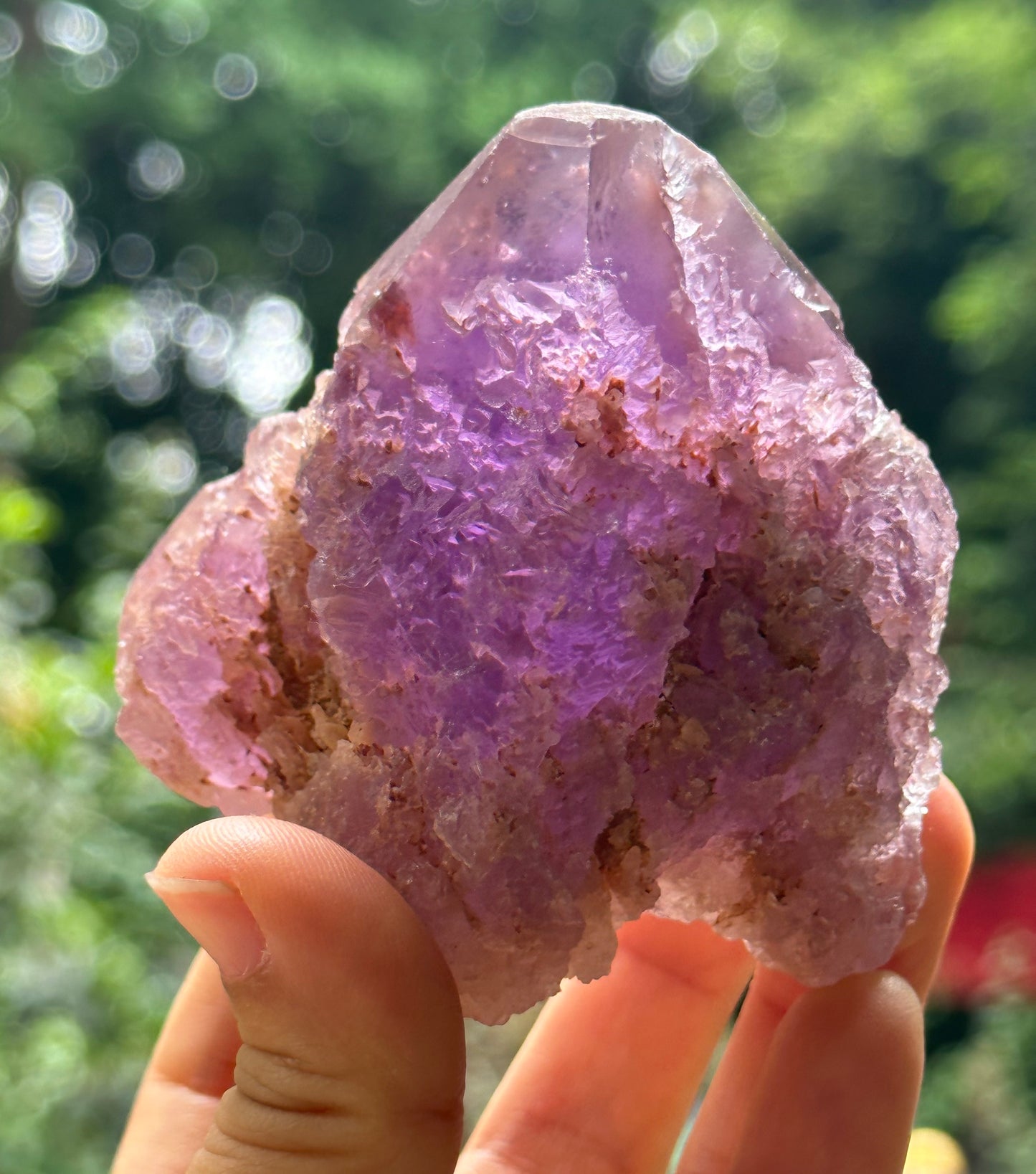 Rare Nirvana Amethyst Quartz Crystal Point/Dissolution Quartz Amethyst/Violet Clear Amethyst/Specimen/Special Gift-294 g