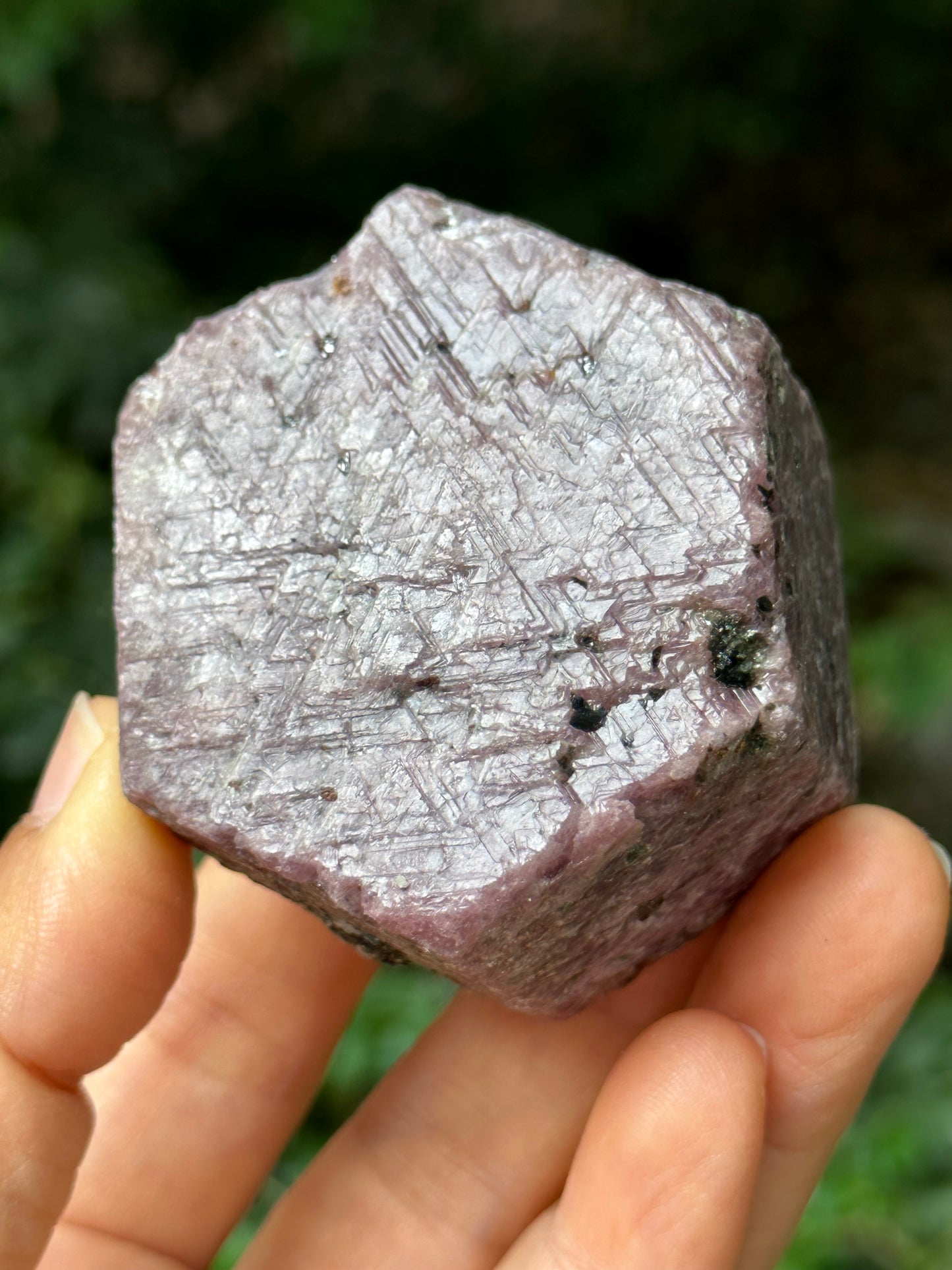 Natural Raw Red Ruby with Record-keeper Marks/Hexagonal Prism Ruby Crystal/Mineral Specimen/Rough Ruby Gemstone/Collection of stones--268 g