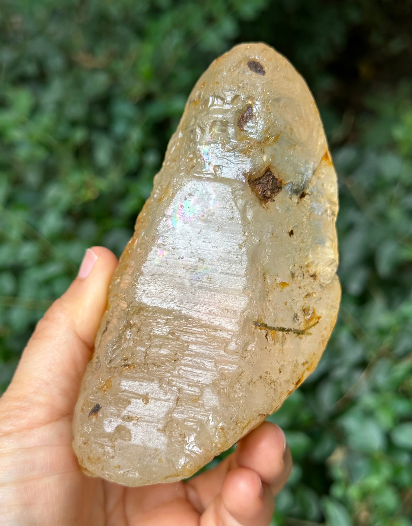 536 g Clear River Tumbled Nirvana Key Quartz Crystals Energy Crystal