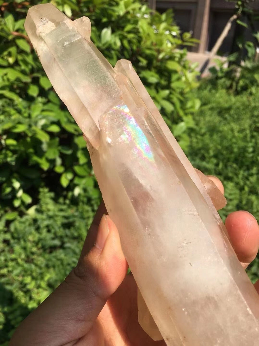 9 inches Double Terminated Floating Quartz Crystal Points