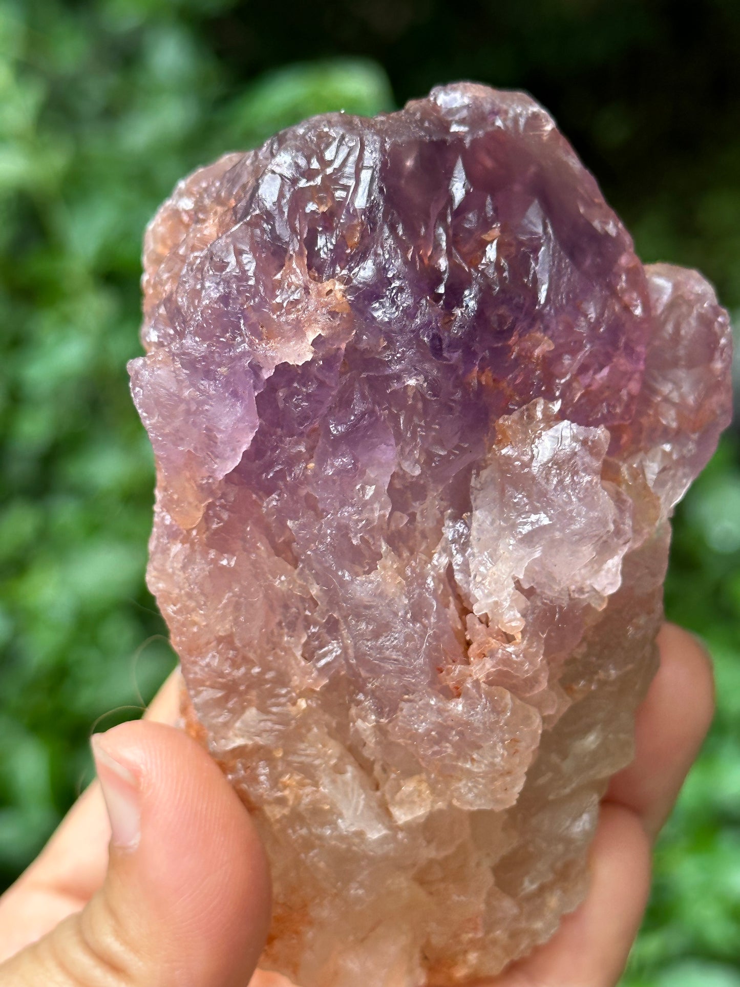 Natural Record-keeper Nirvana Amethyst Quartz Crystal Point/Dissolution Quartz/Meditation Stone/Energy Crystal-346 g