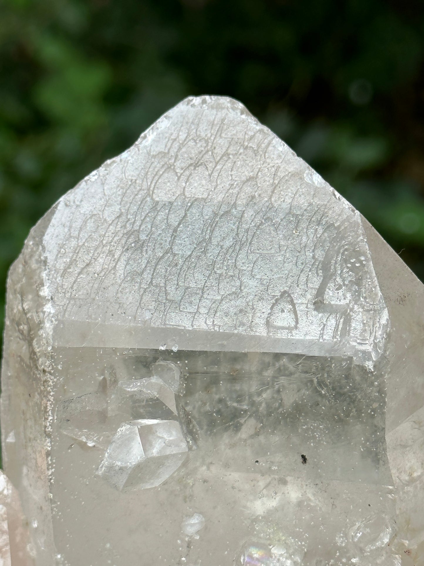 Rare Natural Himalayan Double Terminated Record-keeper Quartz Penetrator Crystal Ice Clear Crystal Quartz Point -140*80*72 mm 731 g