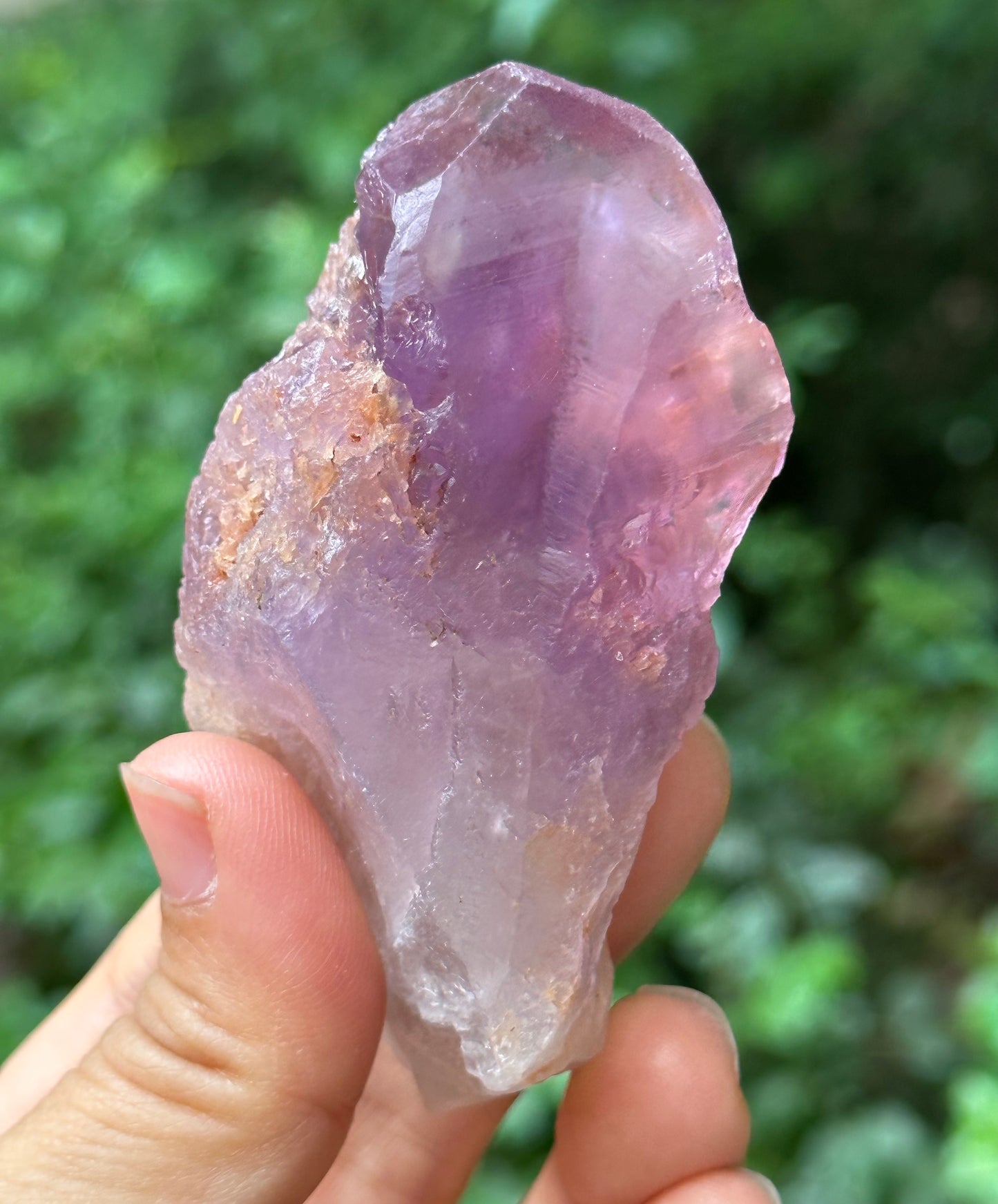 Rare Violet Nirvana Amethyst Quartz Crystal Point/Dissolution Quartz Amethyst/Clear Purple Amethyst/Rough Specimen/Energy Crystal-132 g