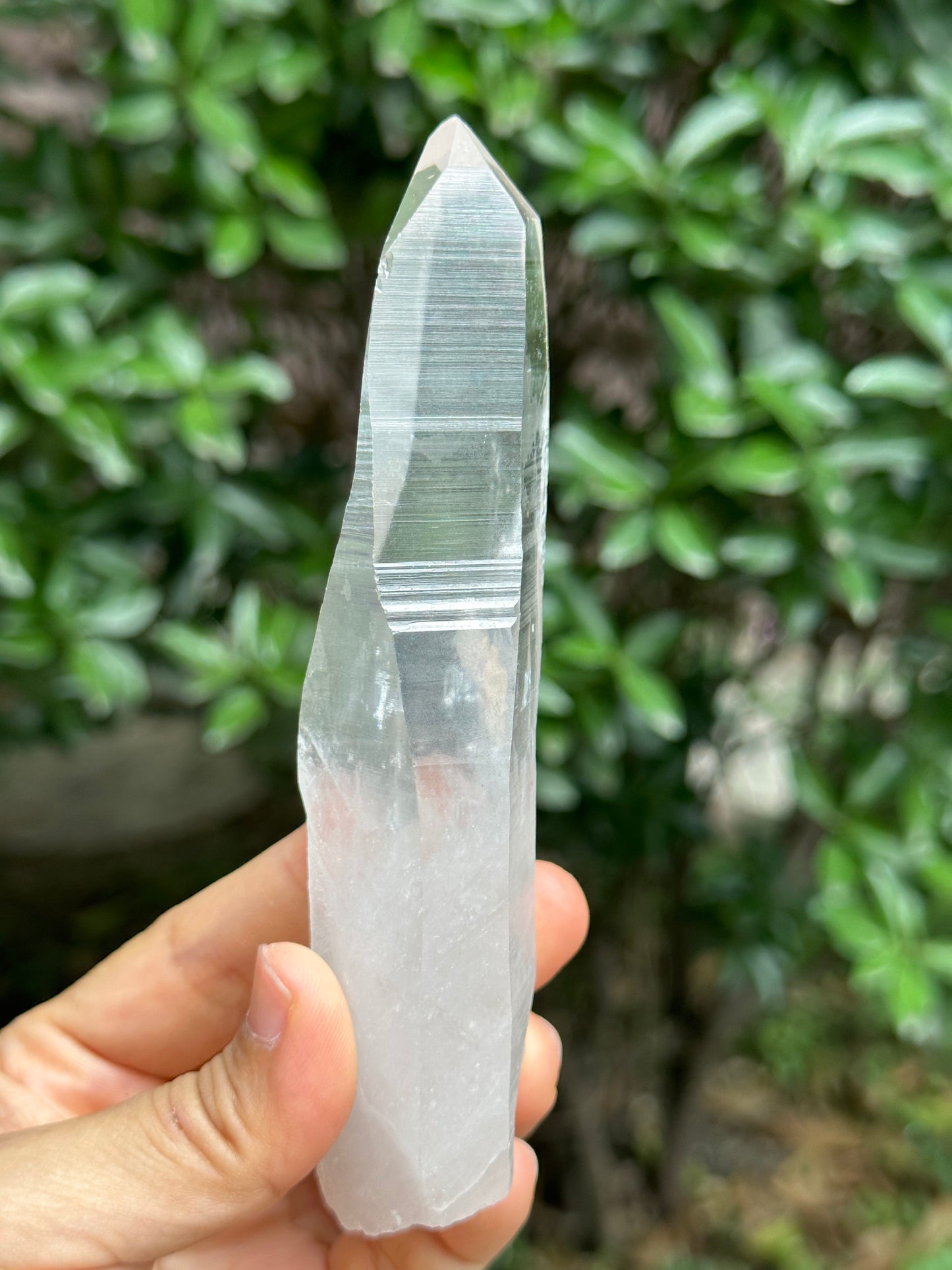 Lemurian Quartz Record-keeper Crystal Knife Quartz Crystal Muzo Quartz Laser-137*31*28 mm 164 g