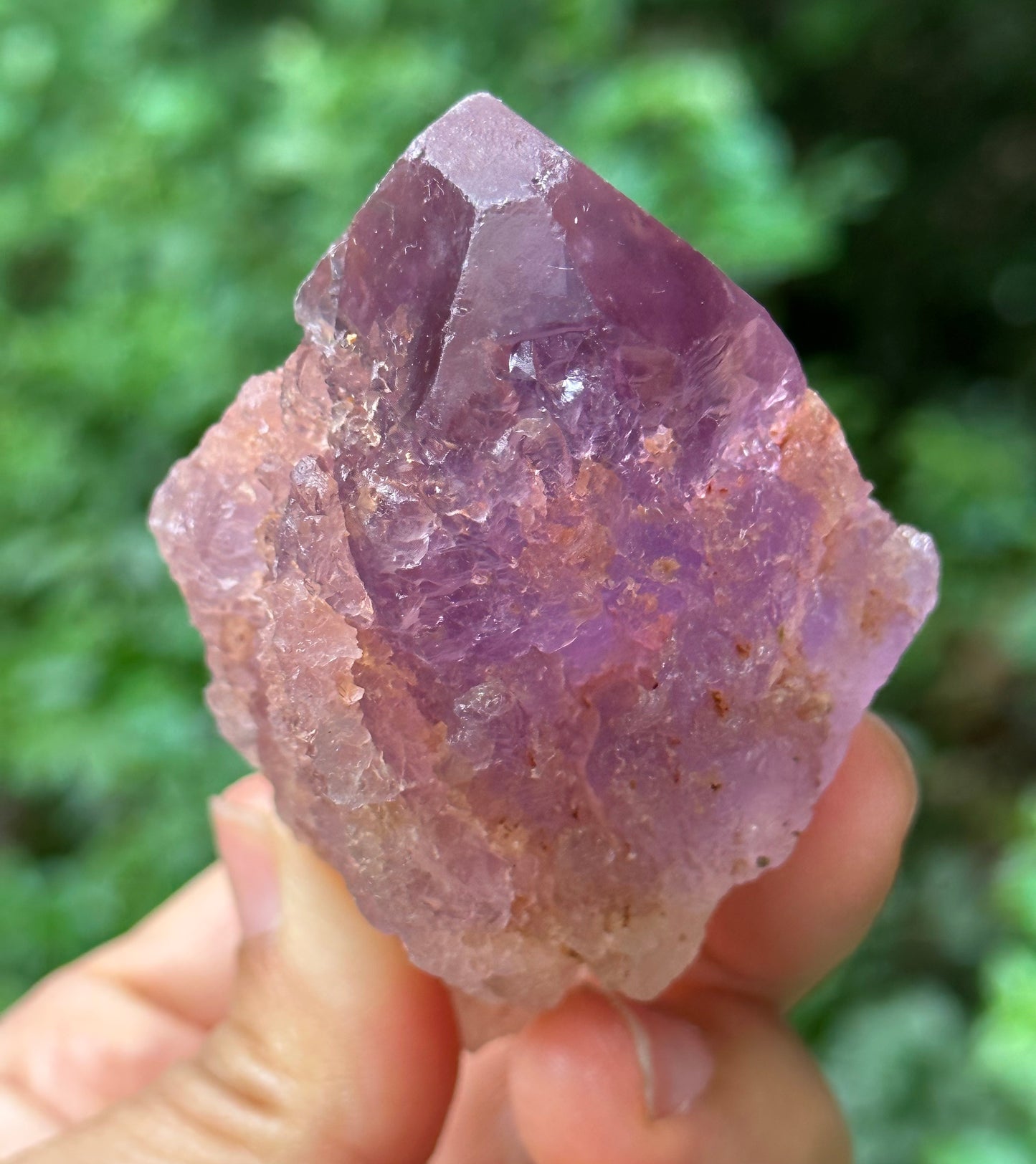 Rare Violet Nirvana Amethyst Quartz Crystal Point/Dissolution Quartz Amethyst/Clear Purple Amethyst/Rough Specimen/Energy Crystal-132 g